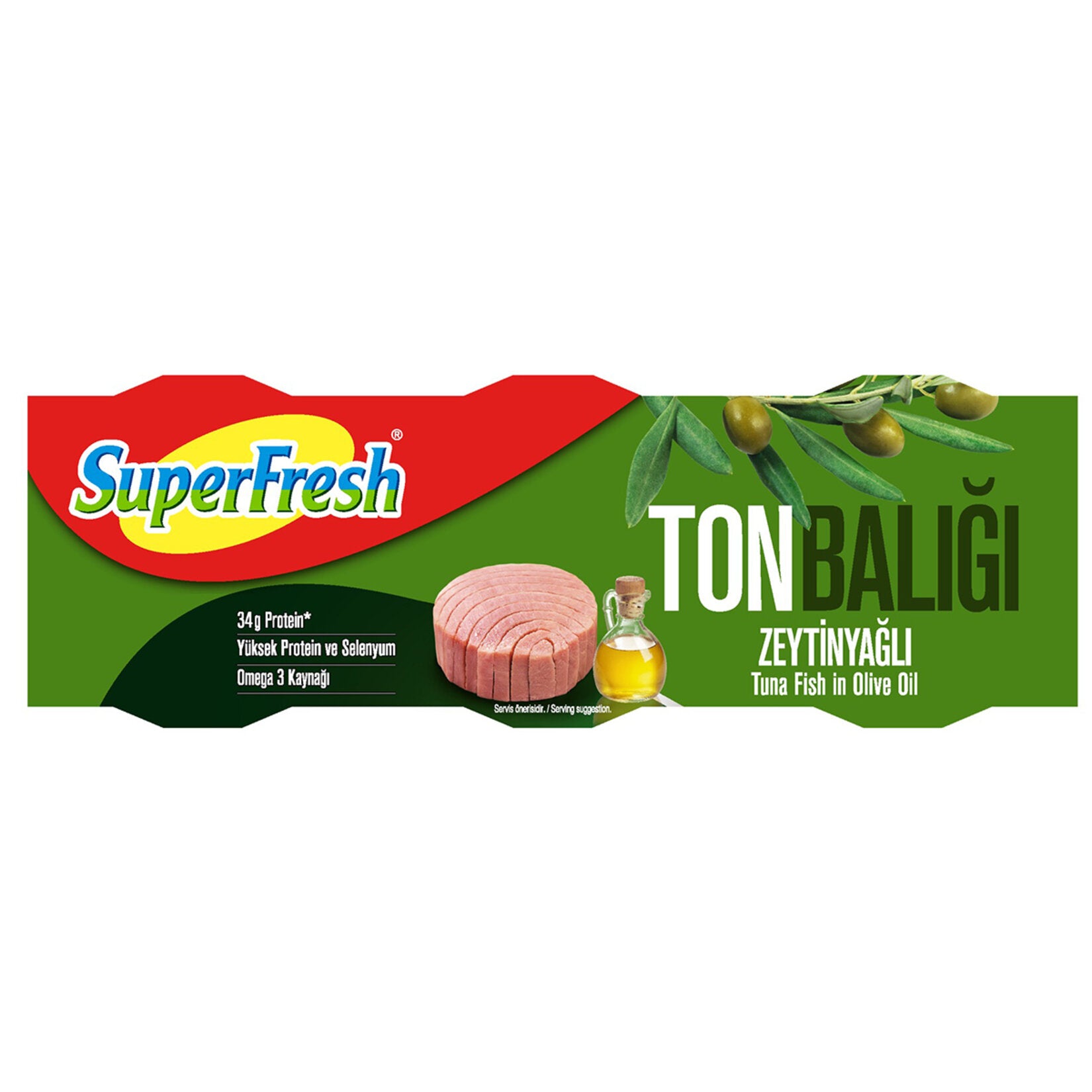 Superfresh Tuna in Olive Oil brings premium-quality tuna fillets packed in rich olive oil for a smooth texture and balanced flavor.