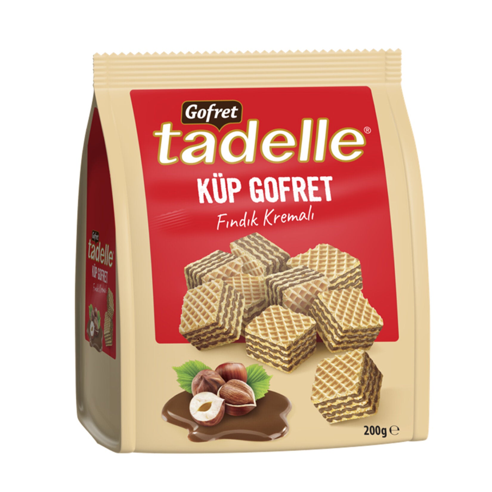 Tadelle Kup Wafer with Hazelnut Cream brings the rich, nutty taste of Türkiye’s finest hazelnuts into a crispy, bite-sized treat.