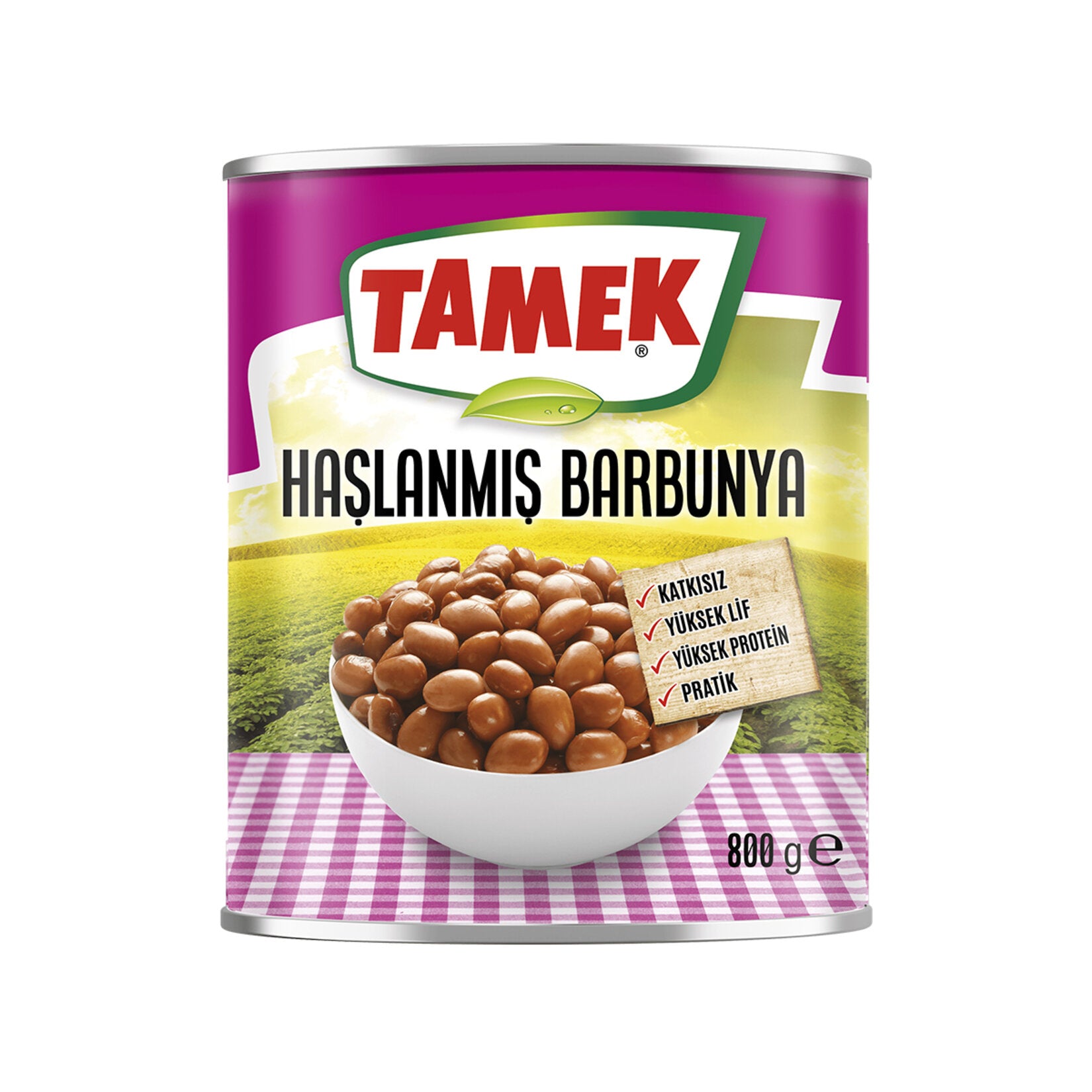 Tamek Boiled Borlotti Beans are fully cooked and ready to use, bringing the rich, creamy texture of traditional Turkish barbunya to your kitchen.