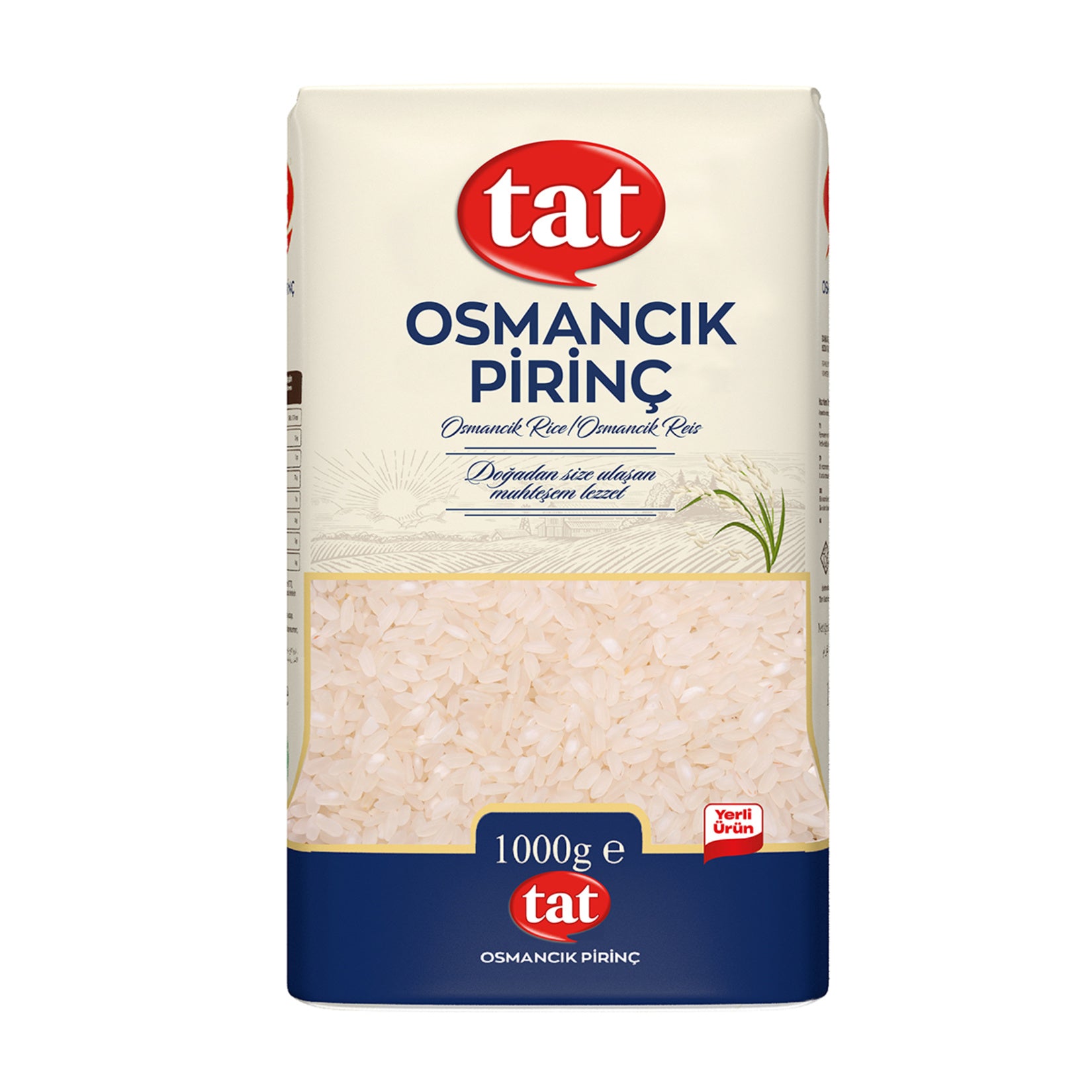 Tat Osmancik Rice is a premium-quality long-grain rice variety grown in the fertile lands of Türkiye.