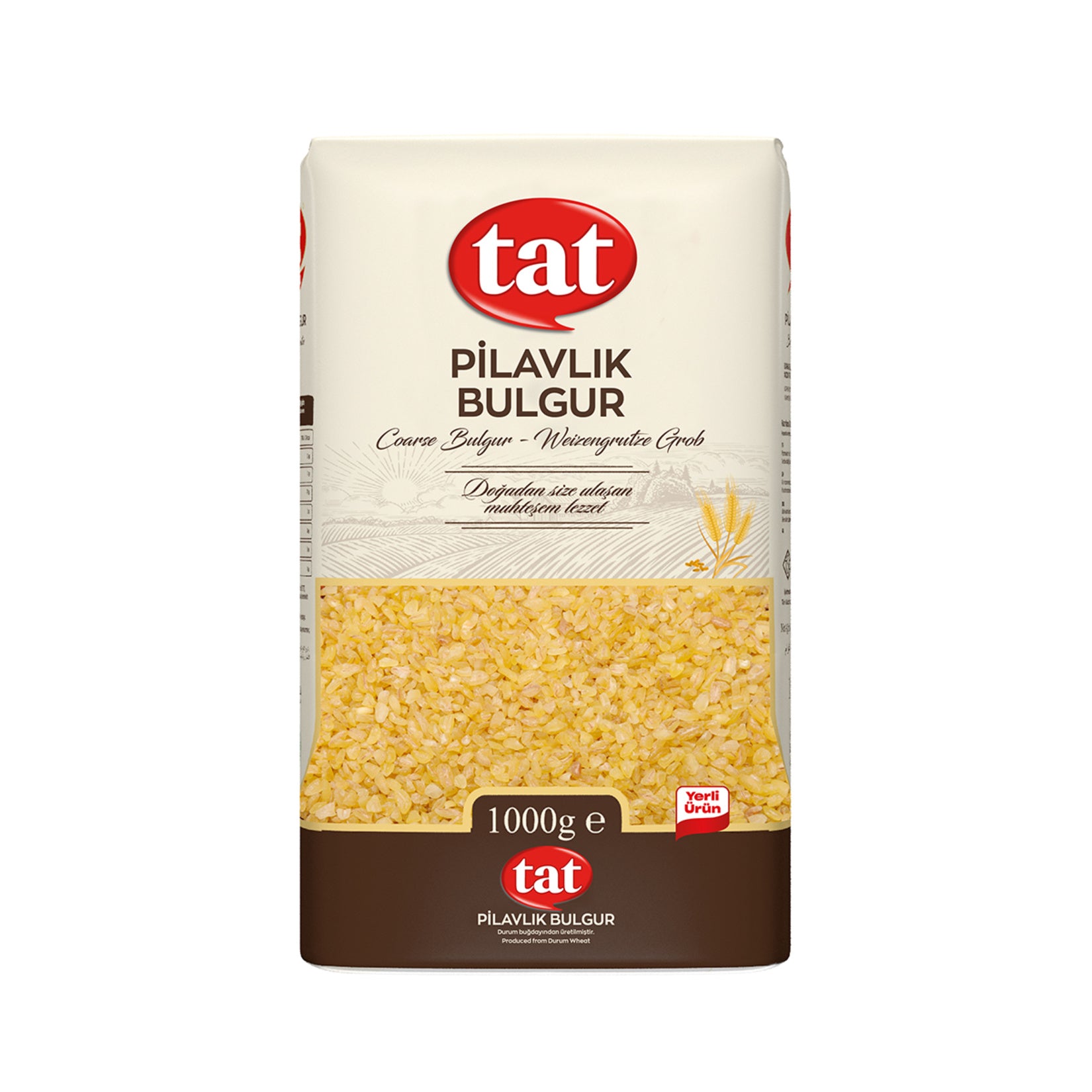 Tat Pilavlik Bulgur is a staple of traditional Turkish cuisine, made from 100% durum wheat and ideal for creating hearty, nutritious pilafs.