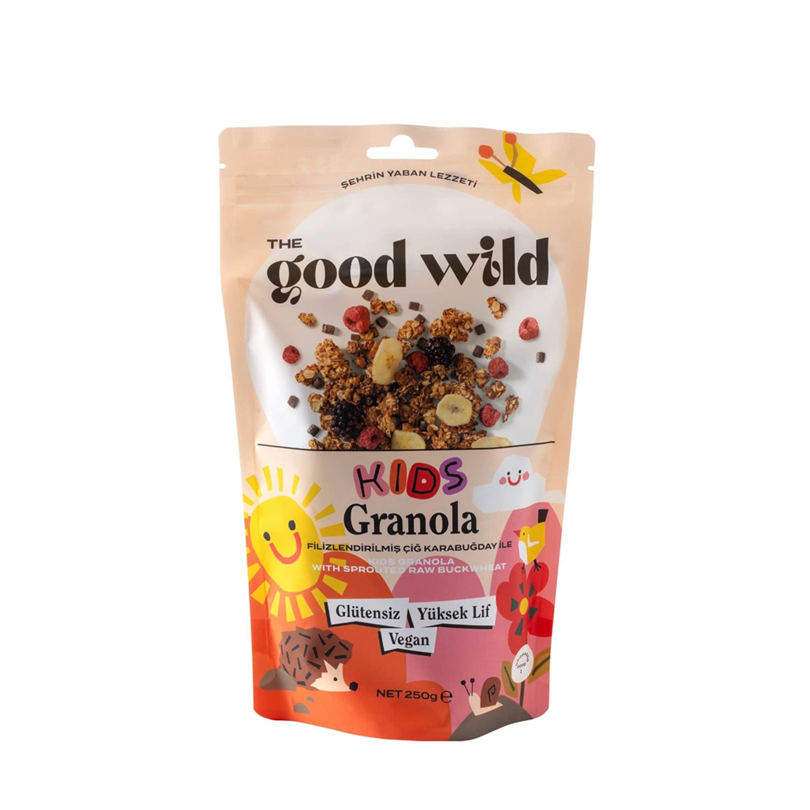 The Good Wild Kids Granola is a wholesome, plant-based breakfast option made with carefully selected ingredients for growing appetites.