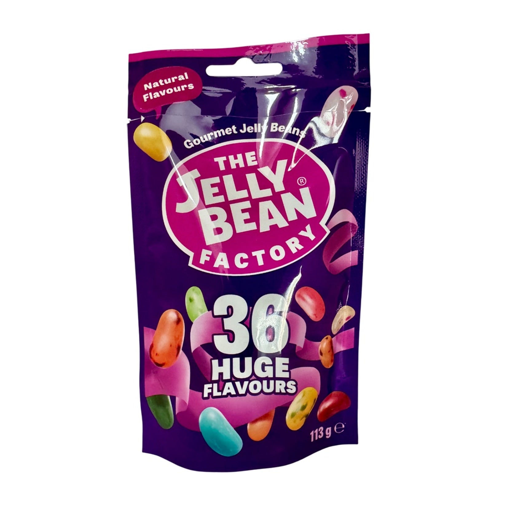The Jelly Bean Factory Flowpack brings a colorful mix of gourmet jelly beans packed with bold, fruity, and dessert-inspired flavors in every bite.