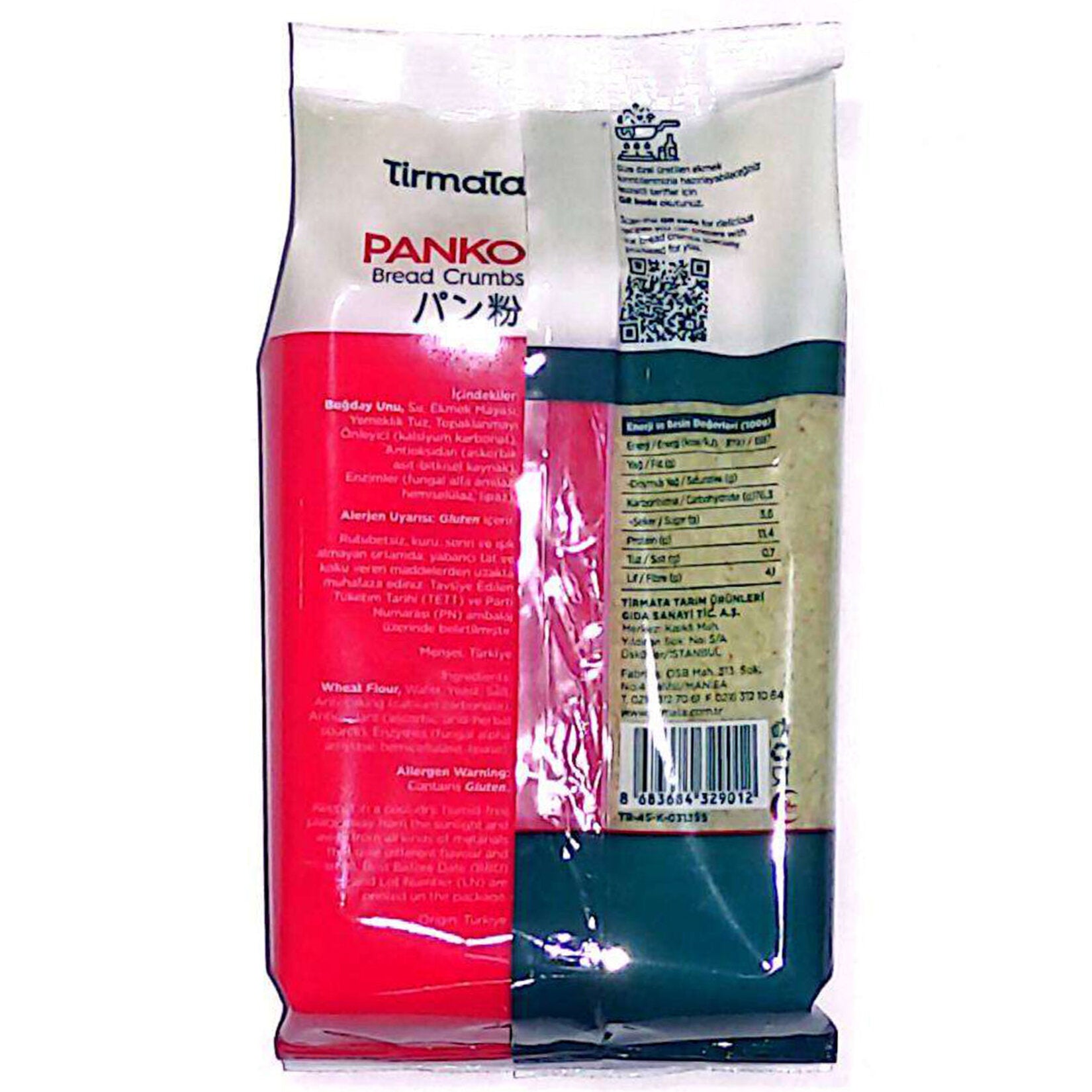 Tirmata Panko is a light, airy Japanese-style breadcrumb made in Türkiye, perfect for creating extra crispy coatings on your favorite dishes.