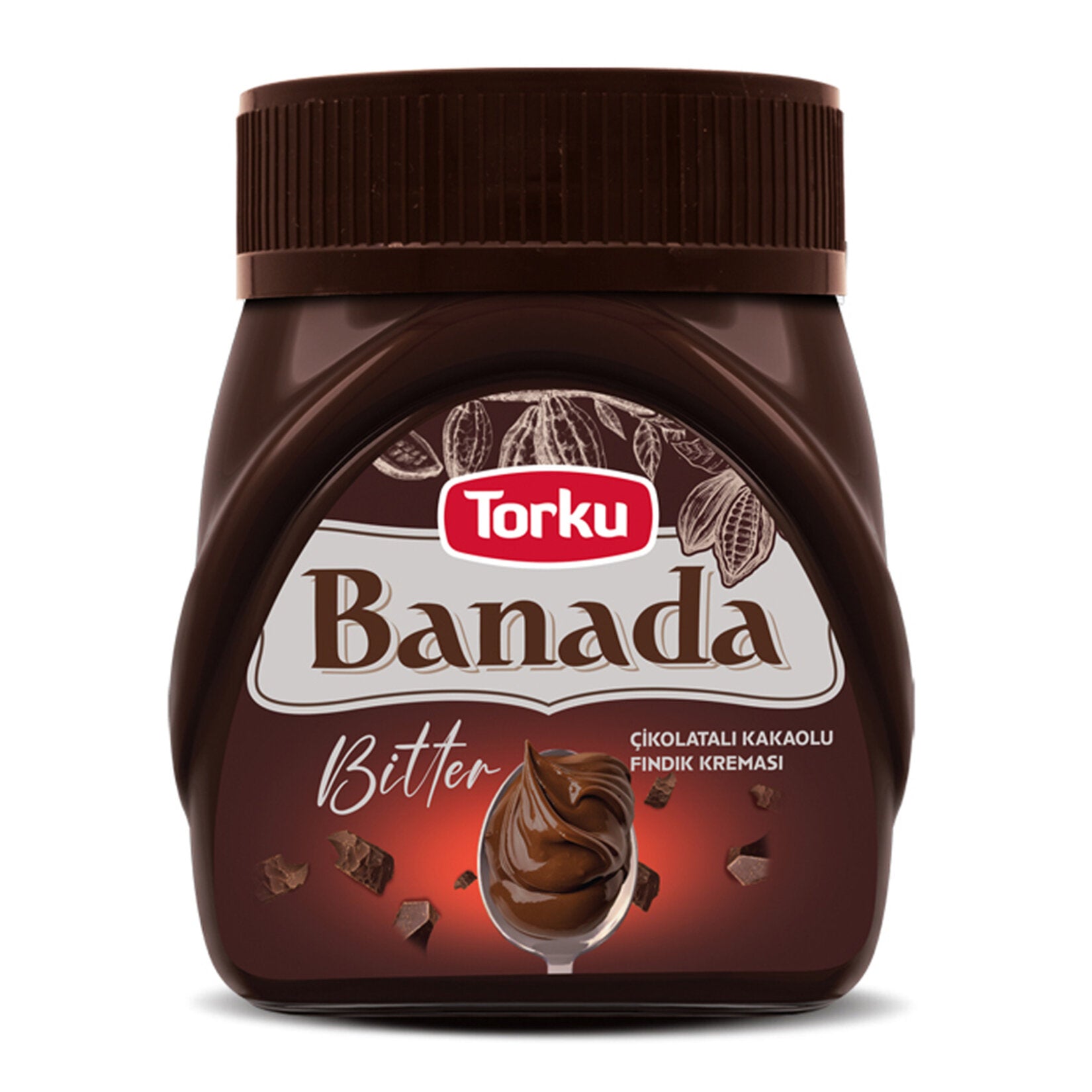 Torku Banada Bitter Cacao Hazelnut Spread brings together the rich taste of dark cocoa and roasted hazelnuts in a smooth, creamy texture.