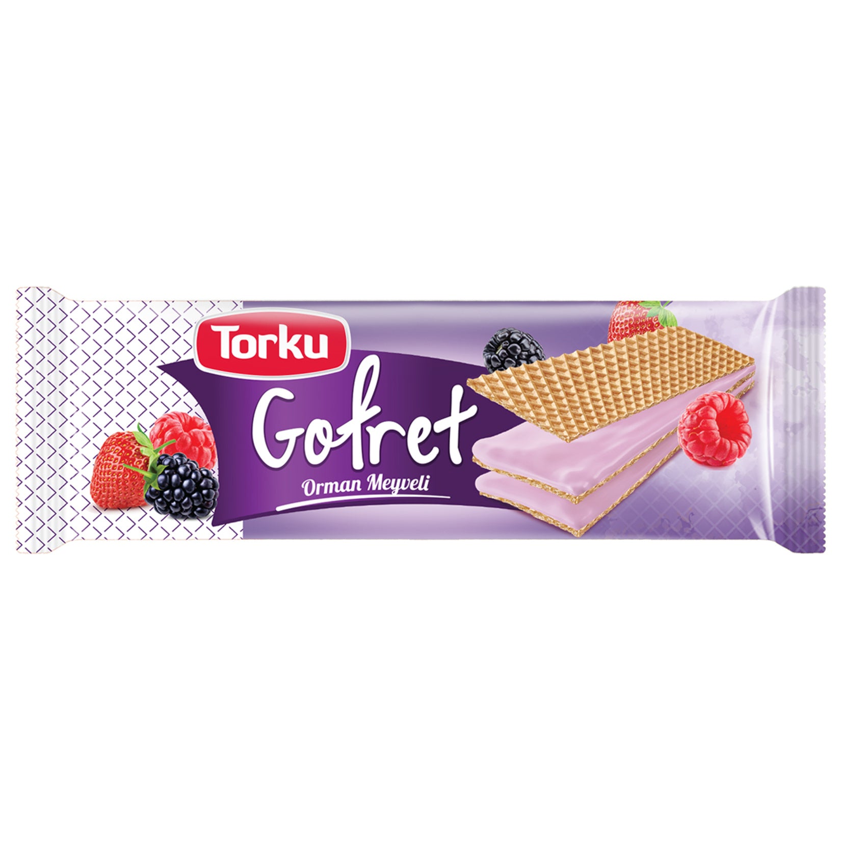 Torku Forest Fruit Cream Wafer brings a fruity twist to classic Turkish wafers. Each crispy layer is