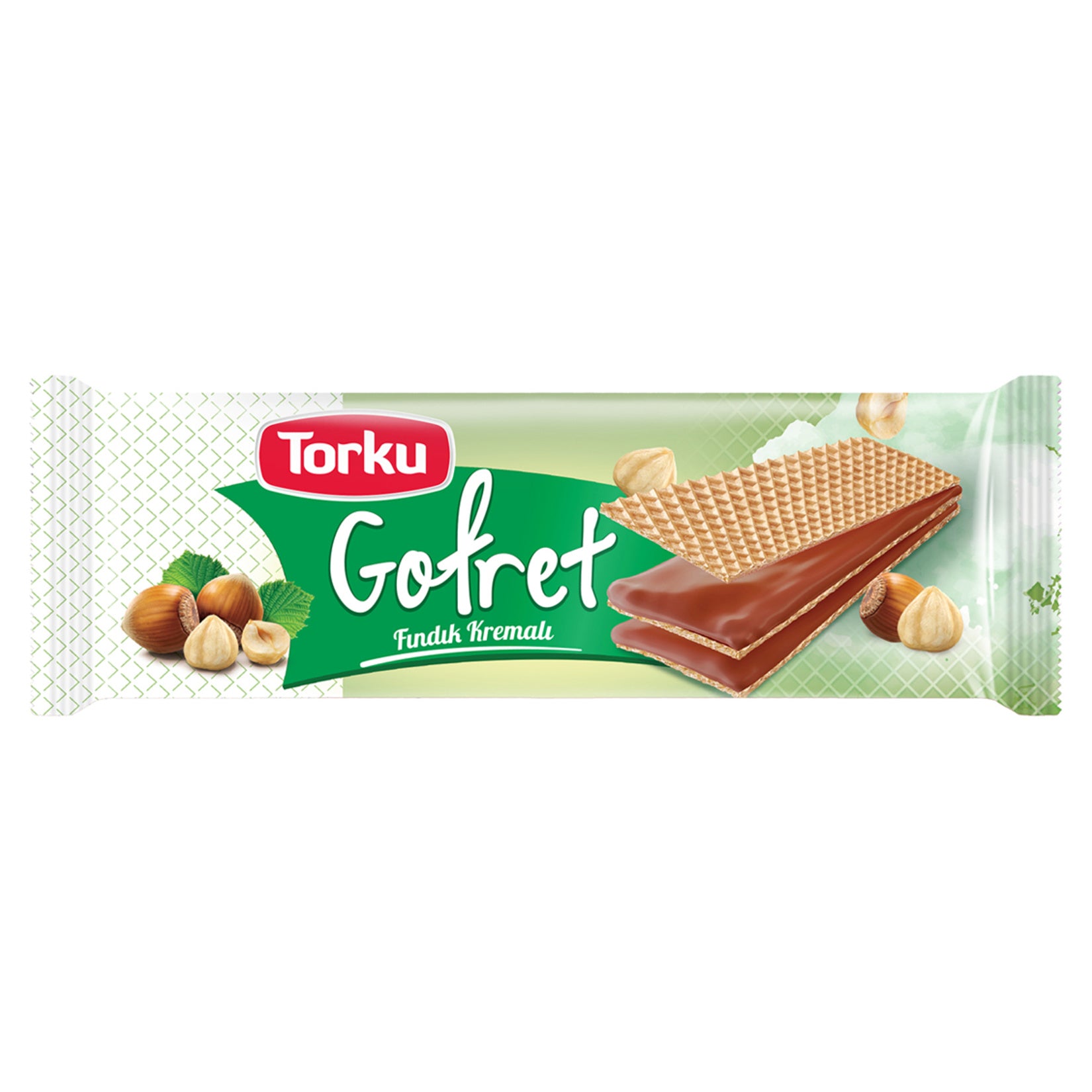 Torku Hazelnut Wafer is a deliciously crispy treat layered with rich hazelnut cream and wrapped in light, crunchy wafer sheets.