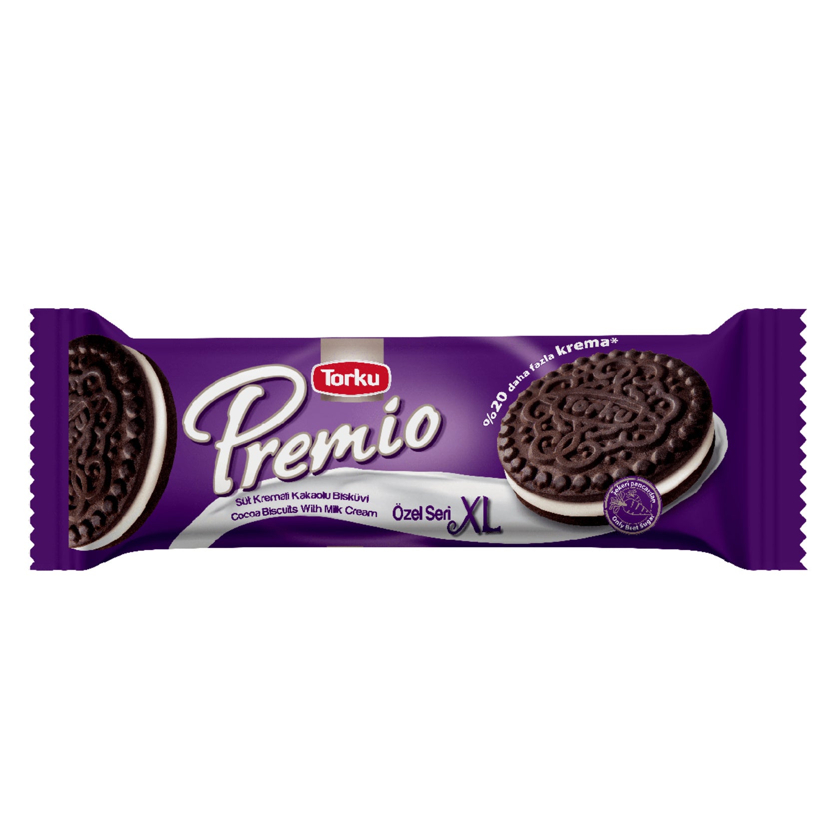 Torku Premio XL Milk Cream Biscuit brings together the rich flavor of smooth milk cream and the satisfying crunch of golden biscuits.
