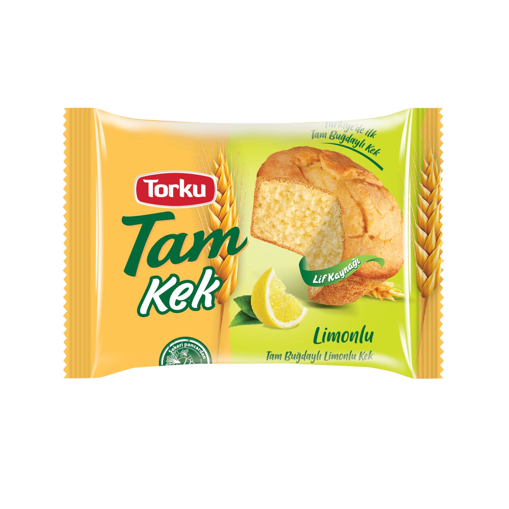 Torku Tam Kek Lemon Mini Cake is a soft and moist snack cake made with a refreshing touch of lemon and a blend of wheat and whole wheat flour.
