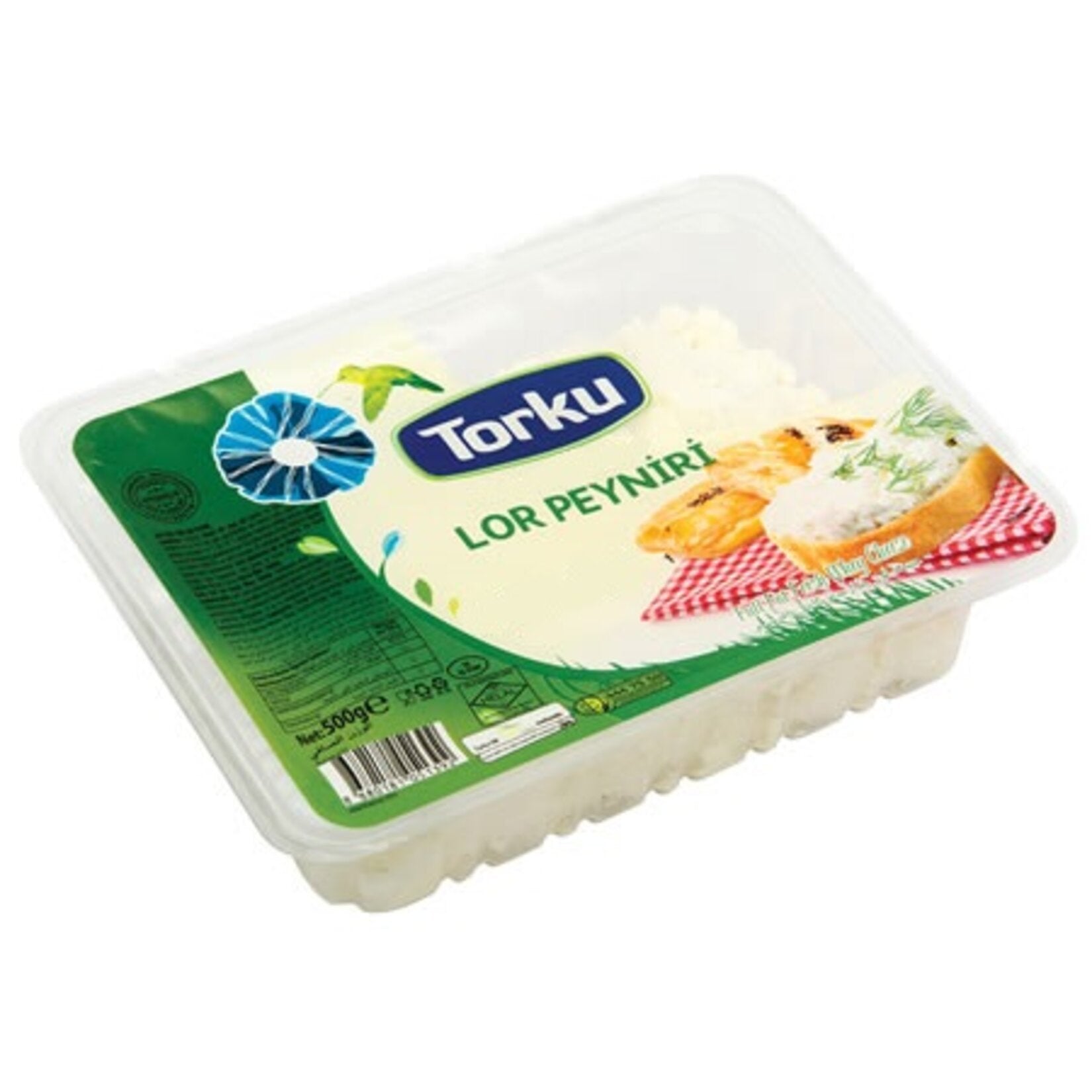 Torku Yarım Yağlı Taze Lor Peyniri is a fresh, light Turkish whey cheese made from pasteurized whey and lightly salted for a clean, mild taste.