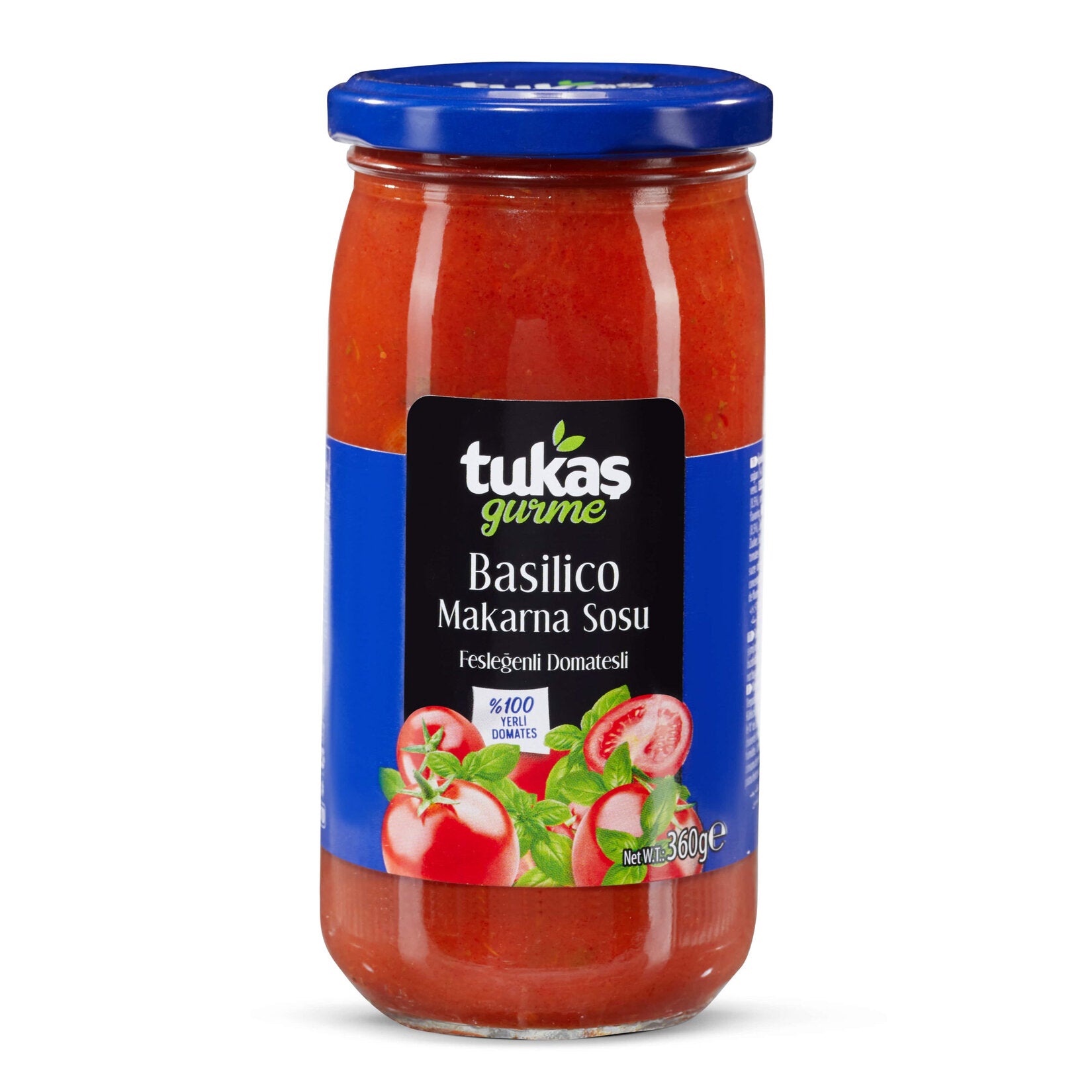 Tukaş Basilico Pasta Sauce brings the fresh, vibrant taste of basil and ripe tomatoes straight to your kitchen.