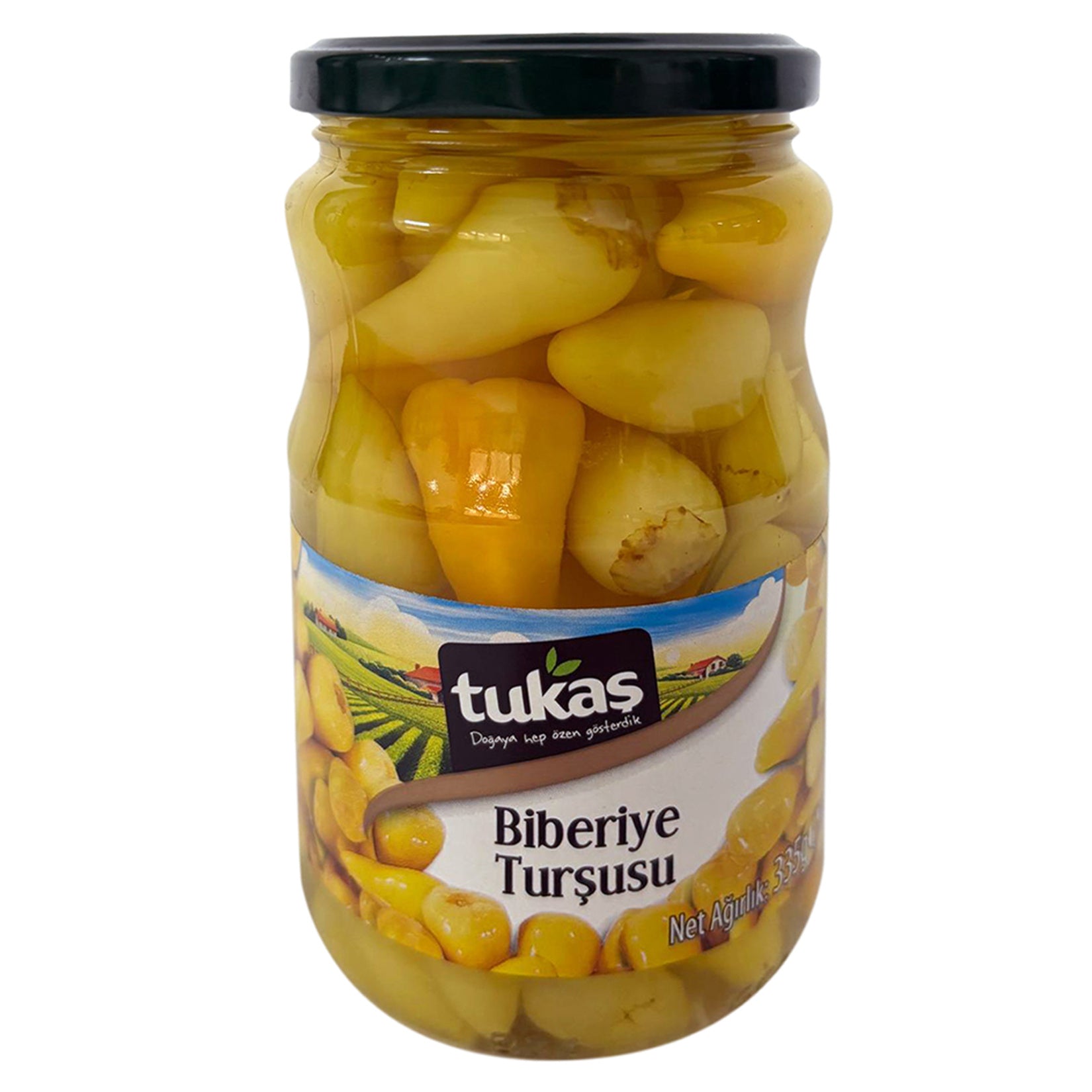 Tukas Pickled Green Peppers bring the bold, tangy flavor of traditional Turkish pickling straight to your table.