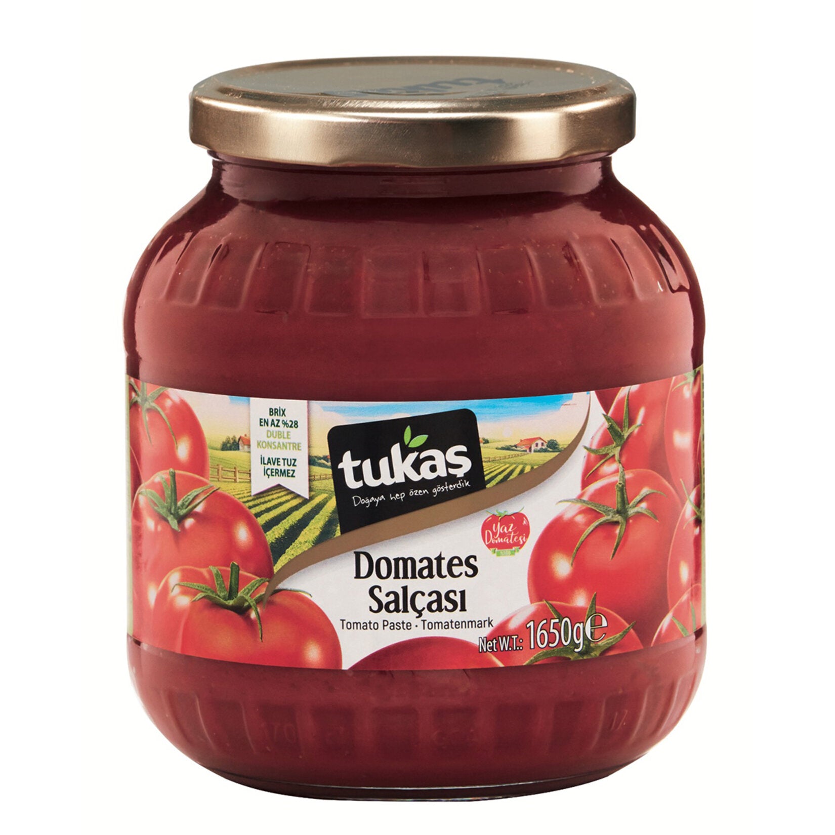 Tukas Tomato Paste is made from carefully selected, sun-ripened tomatoes grown in Türkiye, delivering a rich color and deep tomato flavor to your kitchen.