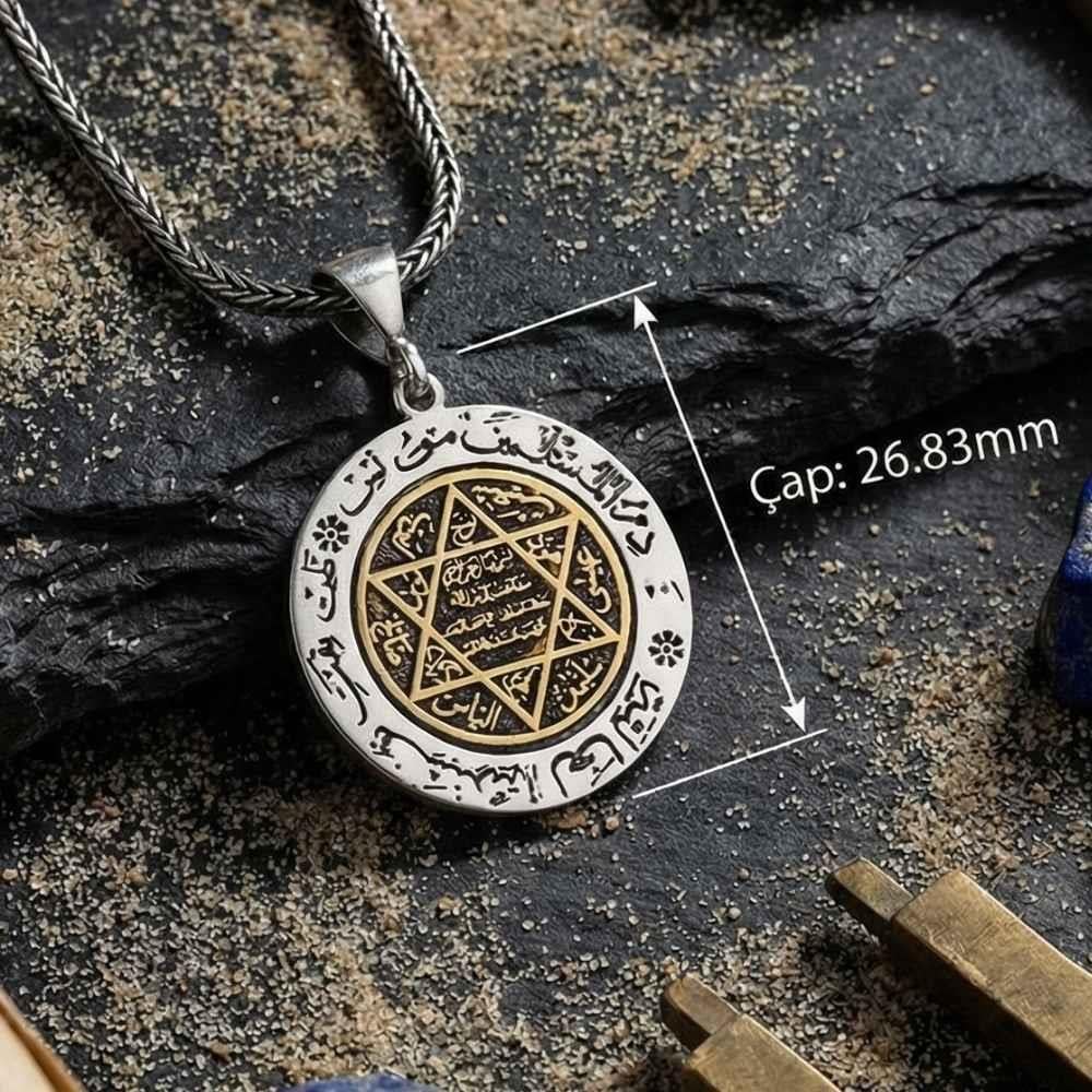 The Turkish Silver Necklace with Seal of Solomon Motif is a meaningful piece rooted in centuries of Anatolian symbolism.