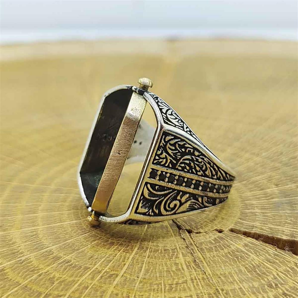 Turkish Silver Ring with Suleiman Seal and Ayat al Kursi is a powerful expression of faith and craftsmanship.