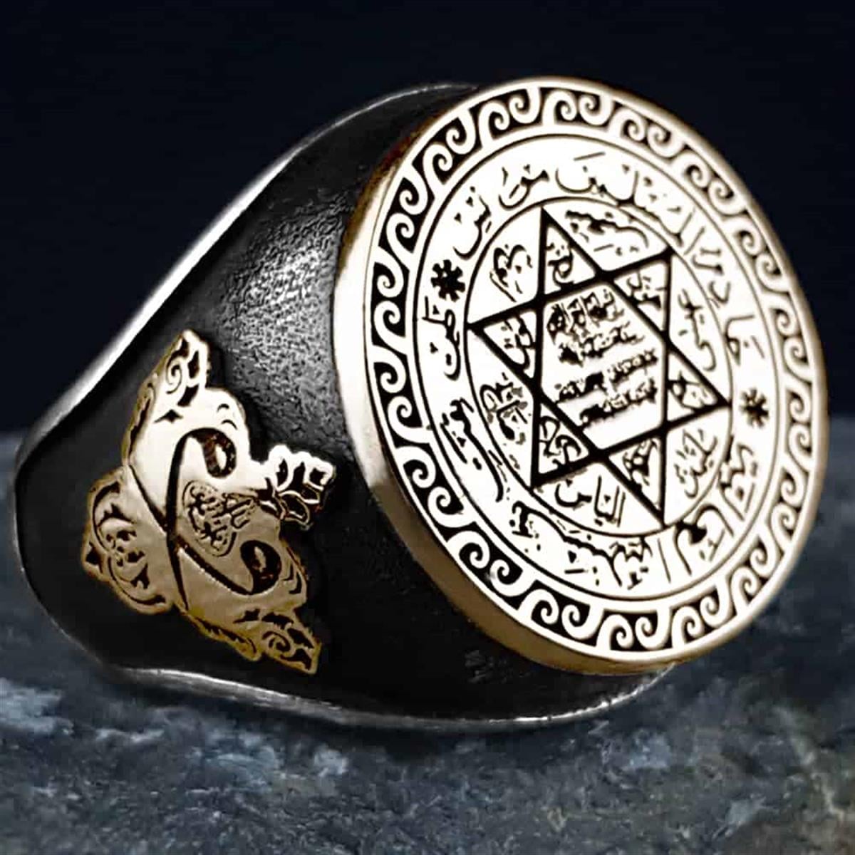 Rooted in centuries of Anatolian symbolism, this Turkish Sterling Silver Ring with Seal of Solomon reflects the depth of traditional craftsmanship and spiritual heritage.