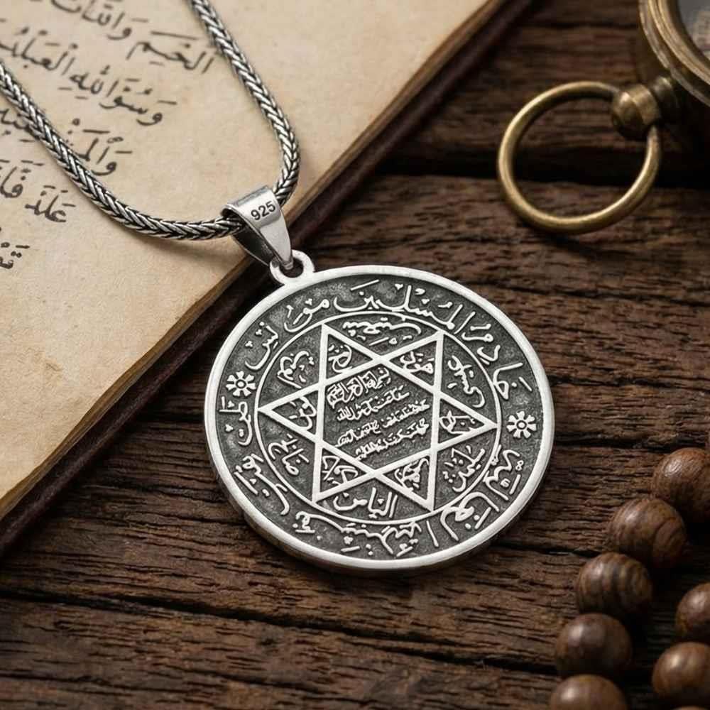 Turkish Sterling Silver Seal of Solomon Necklace is a meaningful piece rooted in centuries of Islamic and Ottoman tradition.