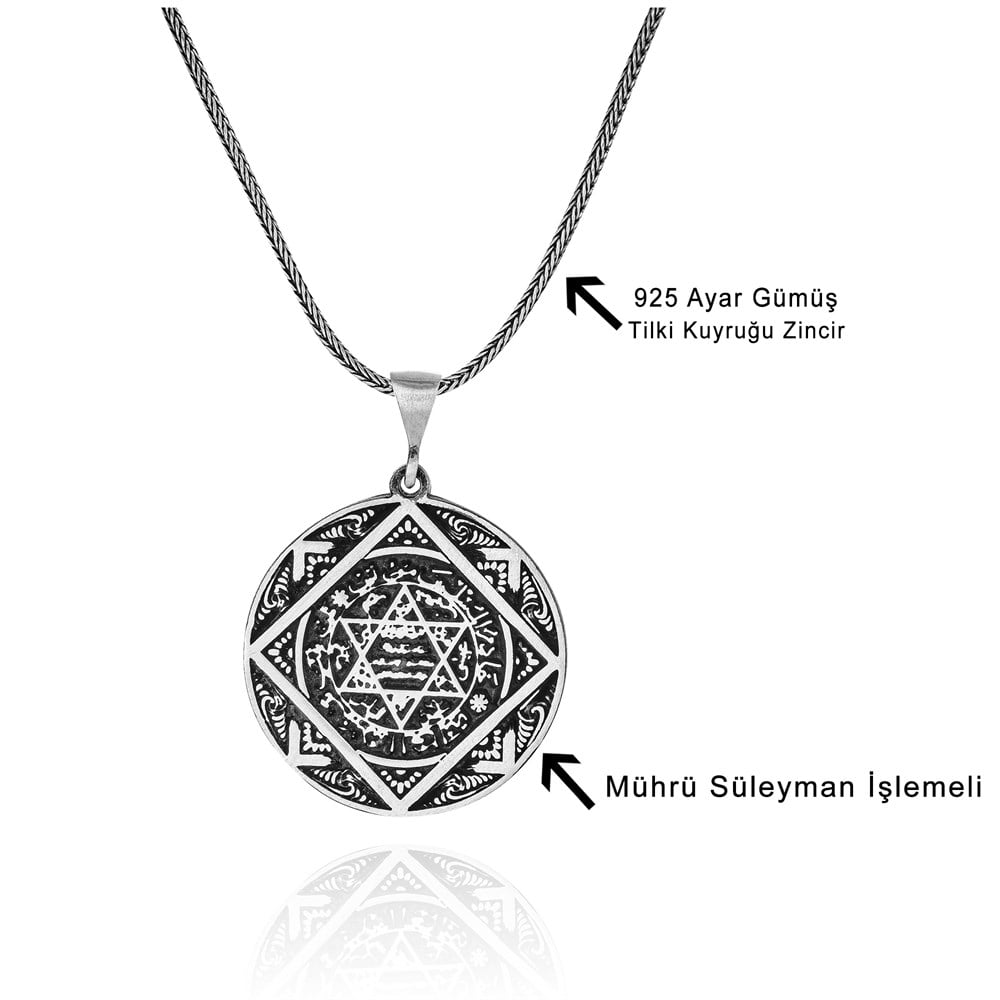 Turkish Sterling Silver Seljuk Star Necklace with Seal of Solomon is a powerful symbol piece rooted in Anatolian heritage.