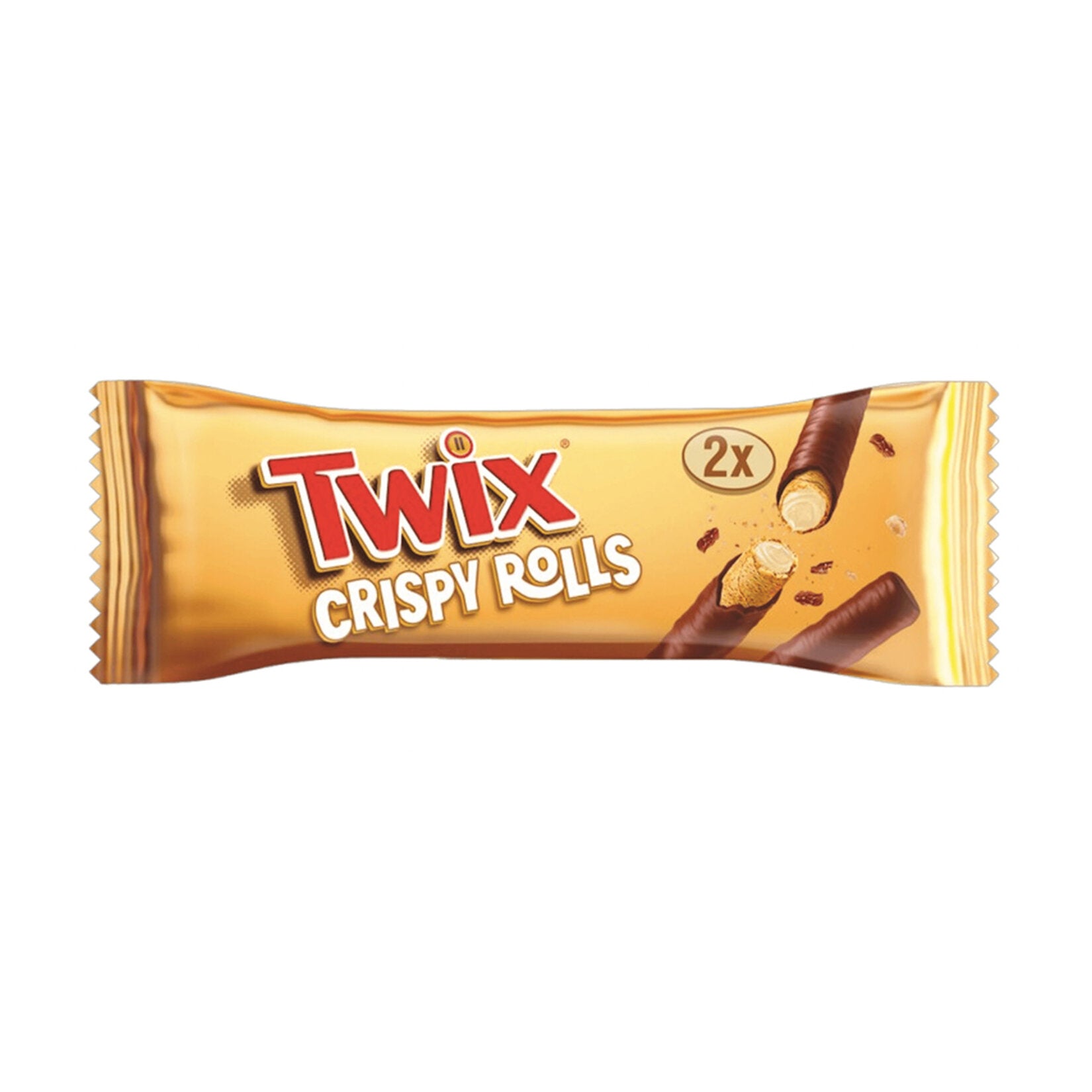 Twix Caramel Crispy Rolls combine layers of crispy wafer, smooth caramel, and creamy milk chocolate in a perfectly portioned roll.