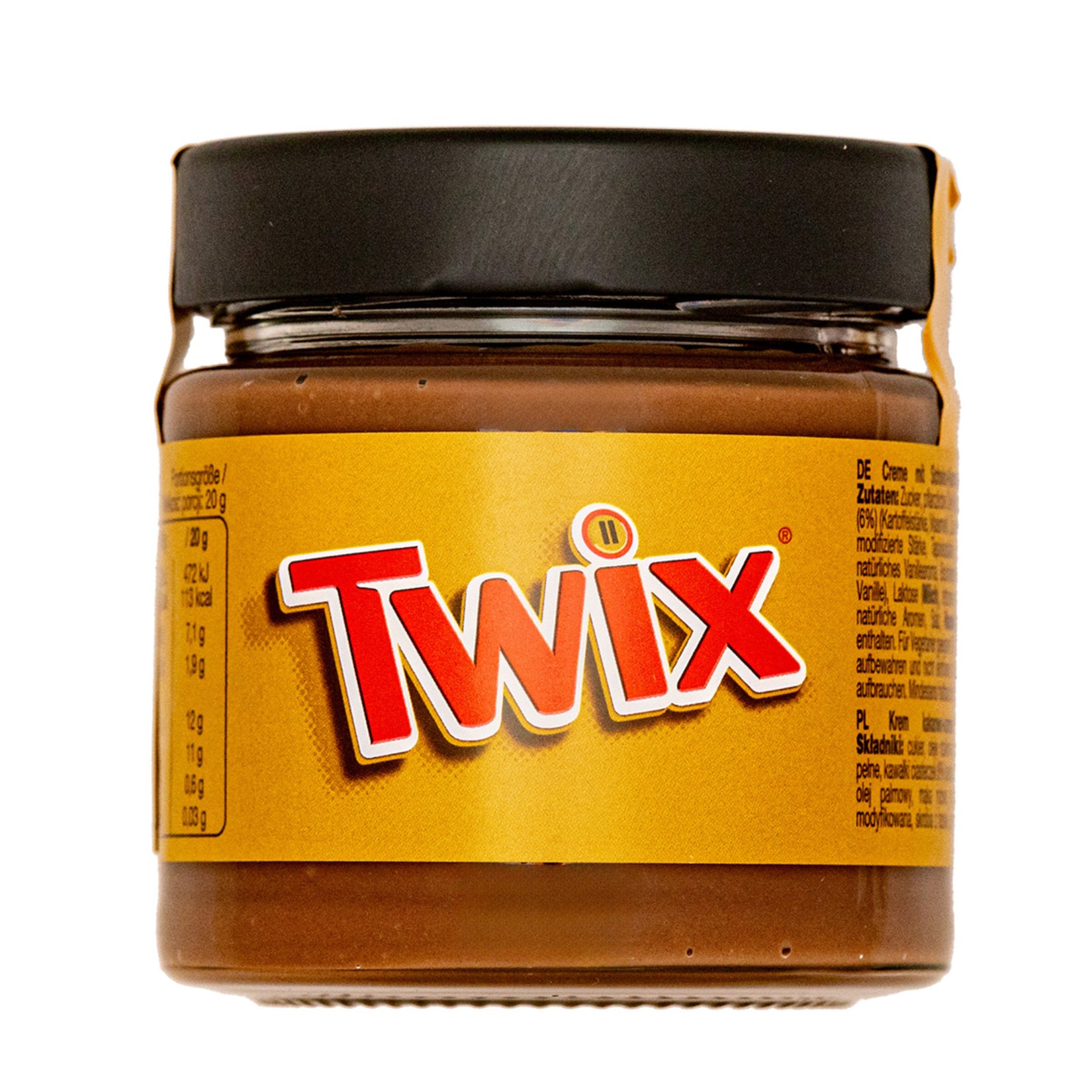 Bring the iconic taste of Twix to your breakfast table with Twix Cocoa and Biscuit Pieces Spread.