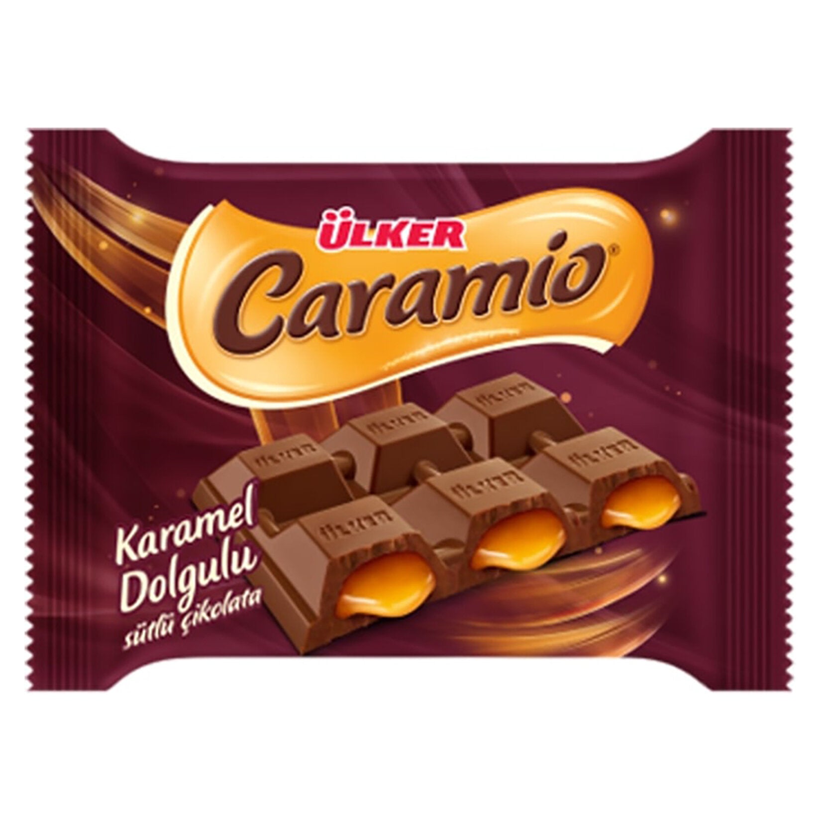 Ulker Caramio Milk Chocolate Bar offers a rich and creamy chocolate experience with a smooth caramel layer that melts in your mouth.