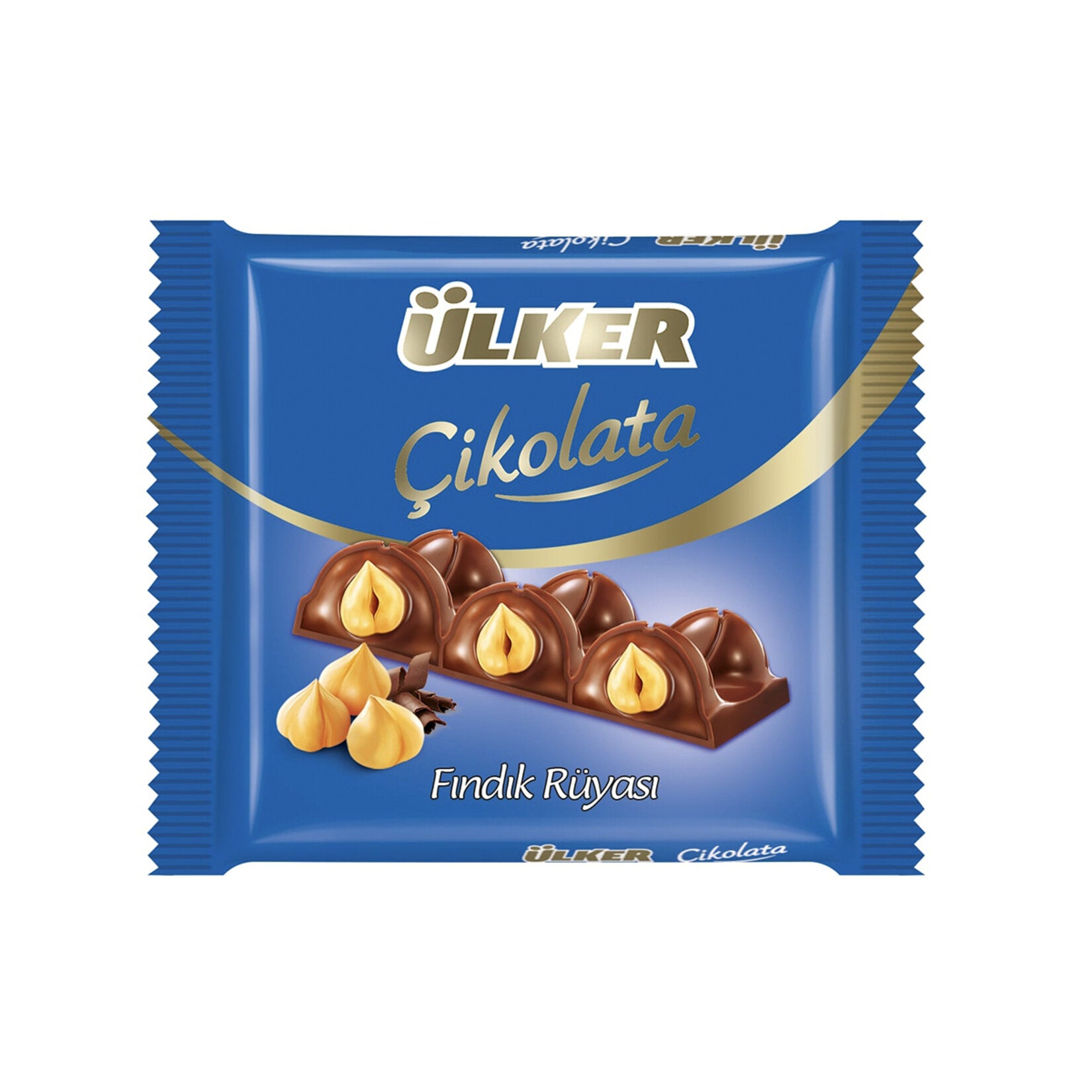 Ulker Cikolata Findik Ruyasi is a rich and creamy milk chocolate bar filled with the irresistible cr