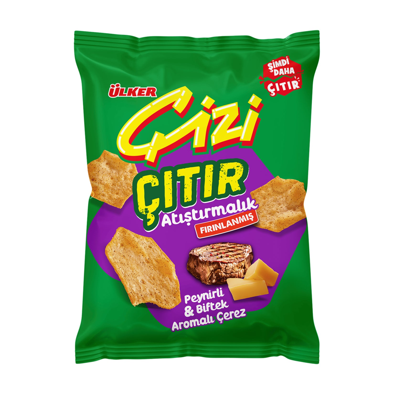 Ulker Cizi Crispy Cheese & Steak Crackers bring bold Turkish flavor to your snack time.