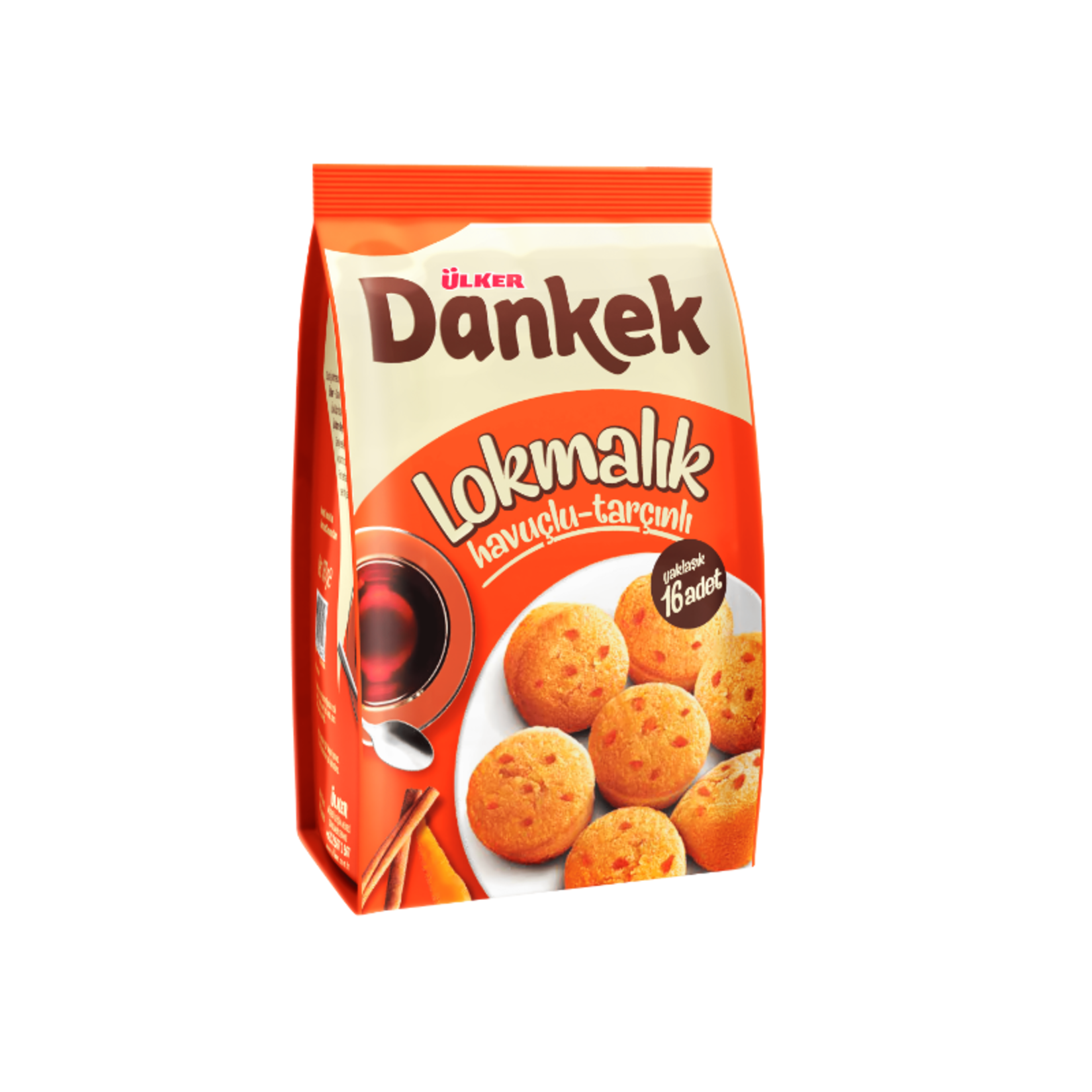 Ulker Dankek Lokmalik Carrot Cinnamon Mini Cake brings the comforting flavors of carrot and cinnamon into soft, bite-sized cakes perfect for any time of day.