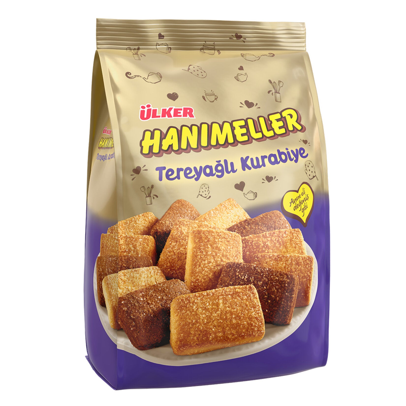 Ulker Hanimeller Butter Cookie brings the comforting taste of homemade cookies straight from Türkiye to your home.