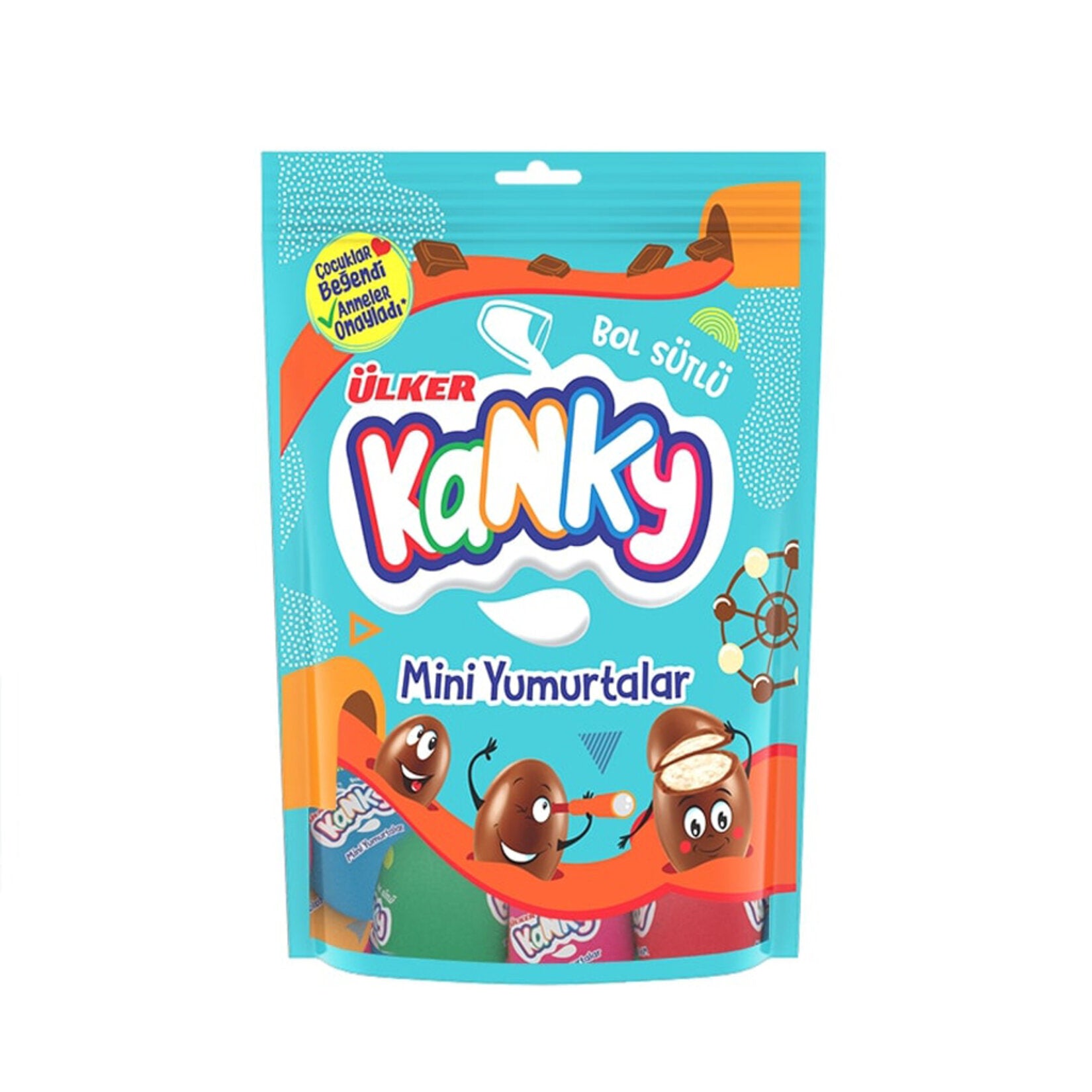 Ulker Kanky Mini Chocolate Eggs are fun, bite-sized milk chocolate treats made especially for kids and chocolate lovers of all ages.