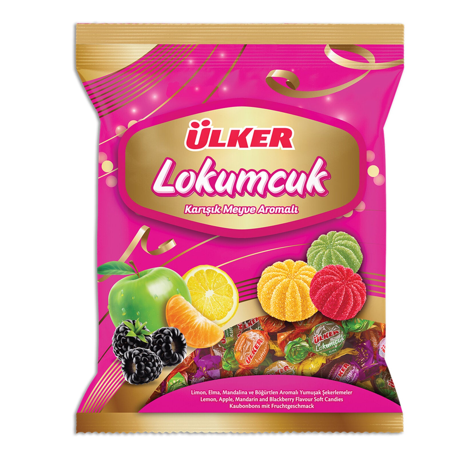 Ulker Karisik Meyveli Jole Seker brings together a colorful mix of soft, chewy fruit flavored jelly candies loved by kids and adults alike.