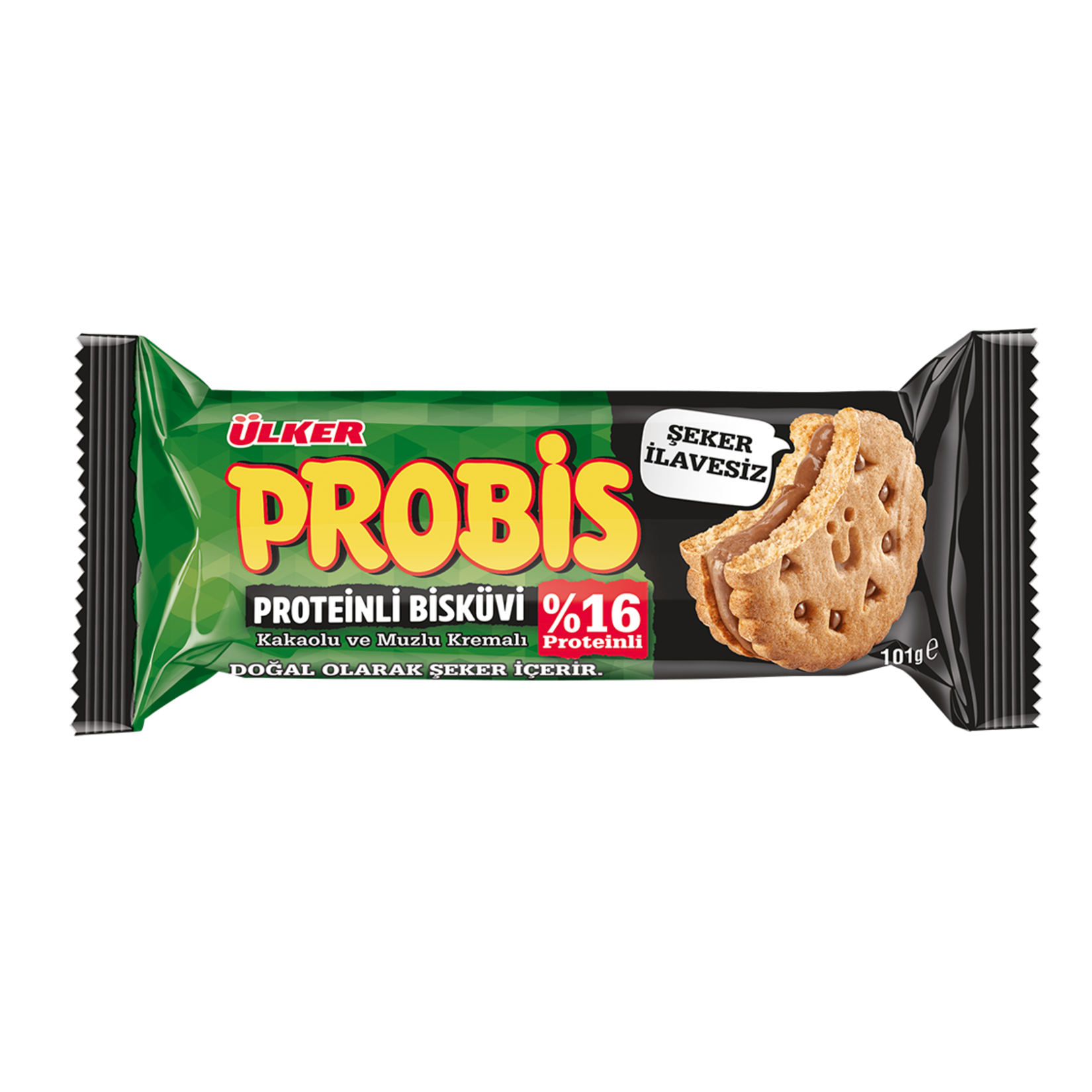 Ulker Probis No Added Sugar Midi Size is a delicious and satisfying cream-filled biscuit that brings the classic Turkish snack experience without added sugar.