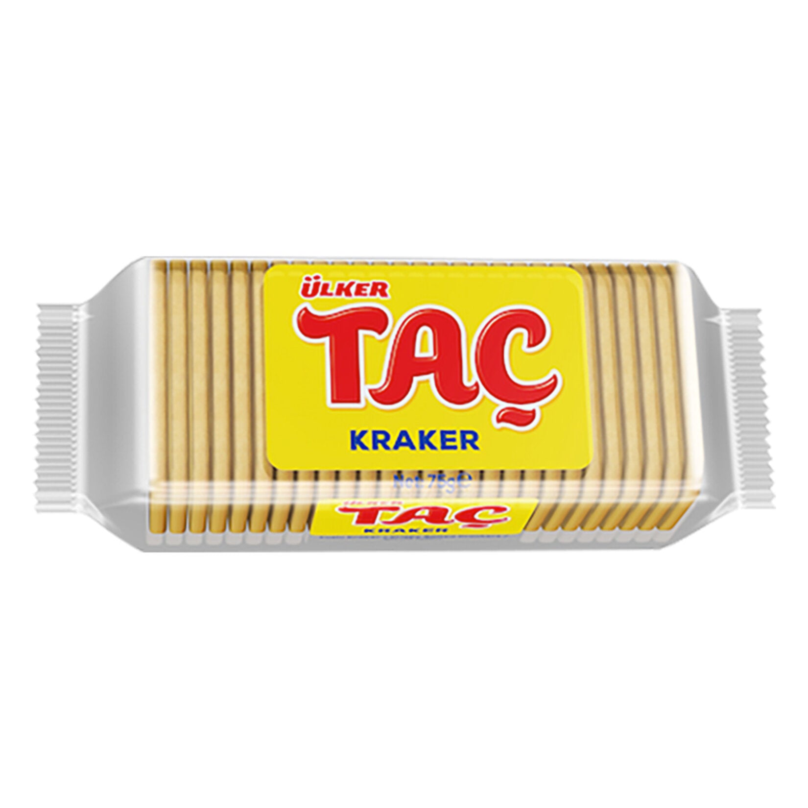Ulker Tac Kraker is a classic Turkish savory snack made with crispy wheat crackers, offering a satis