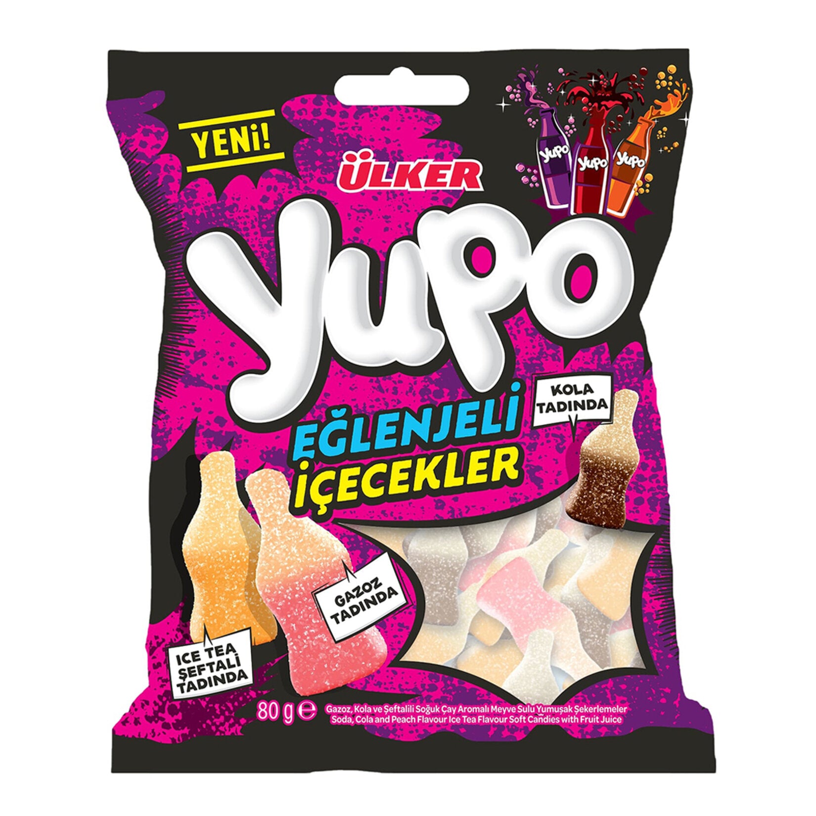 Ulker Yupo Eglenjeli Icecekler brings a burst of fruity fun to your snack time!