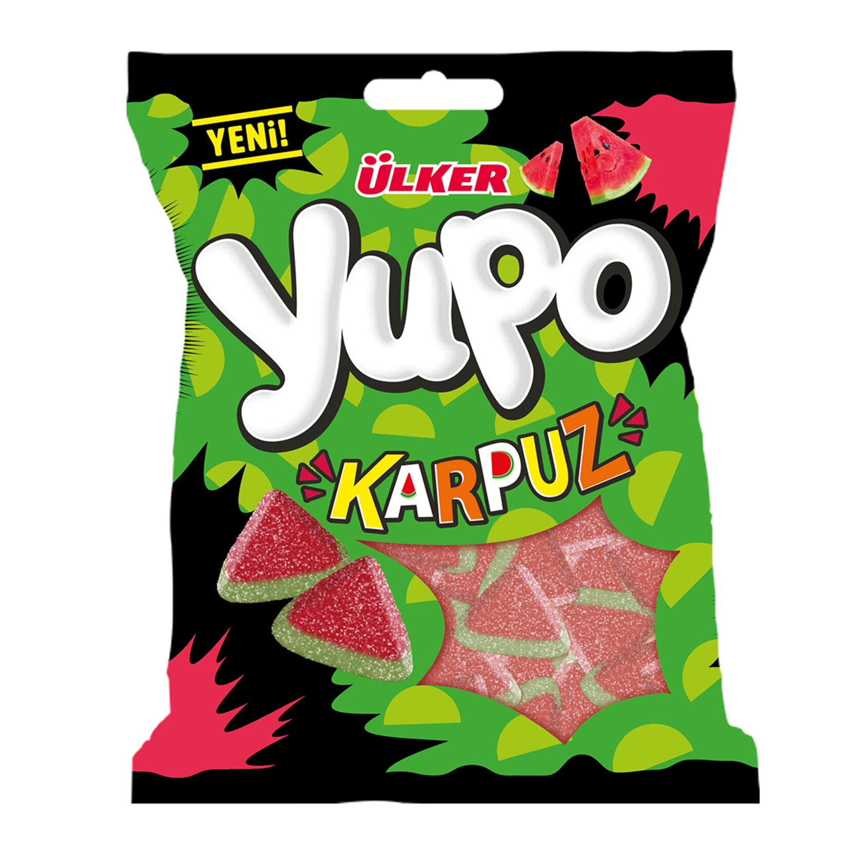 Ulker Yupo Eglenjeli Watermelon Gummies bring a burst of fruity fun to your snack time!