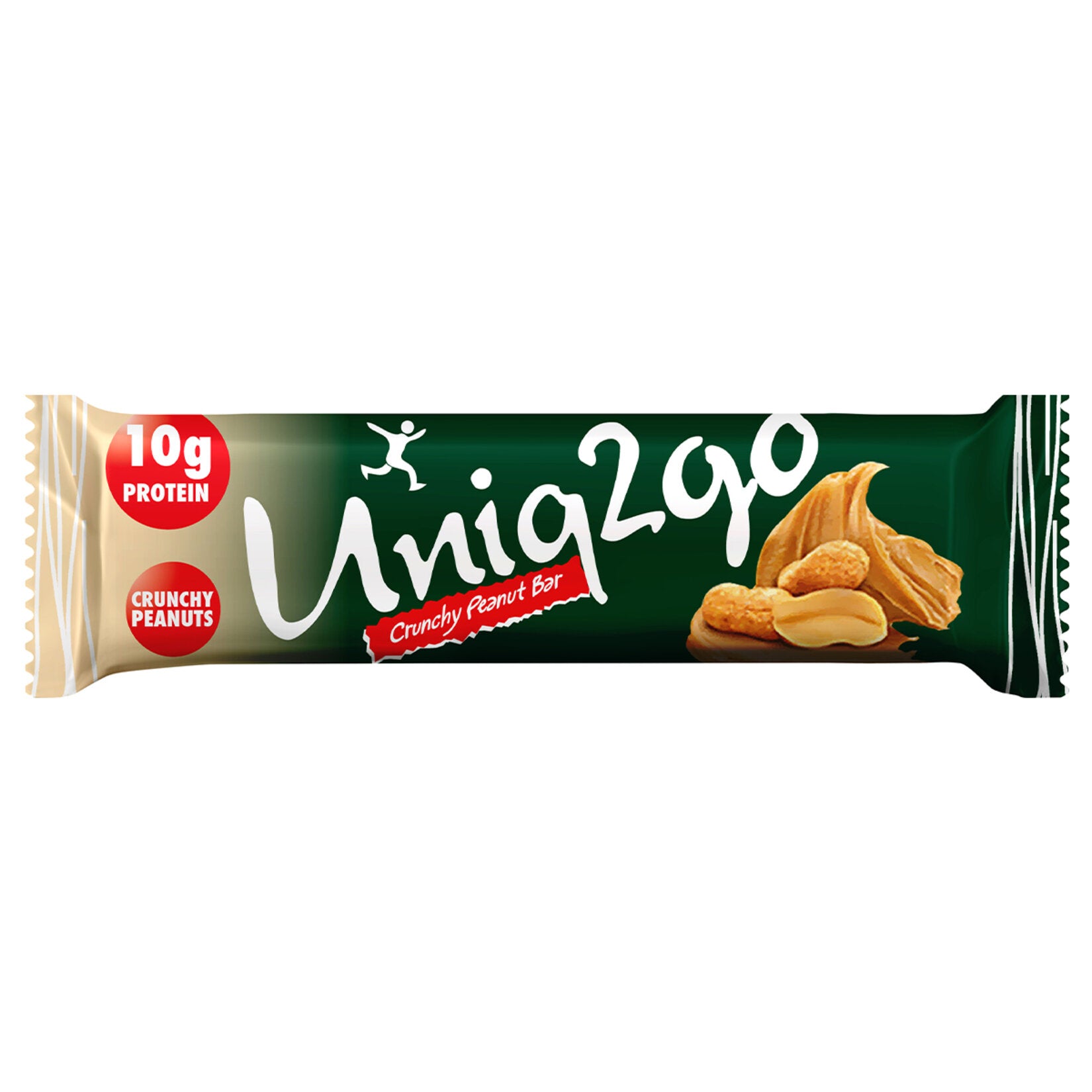 Uniq2go Crunchy Peanut Butter Protein Bar is the perfect on-the-go snack for those who crave both flavor and nutrition.