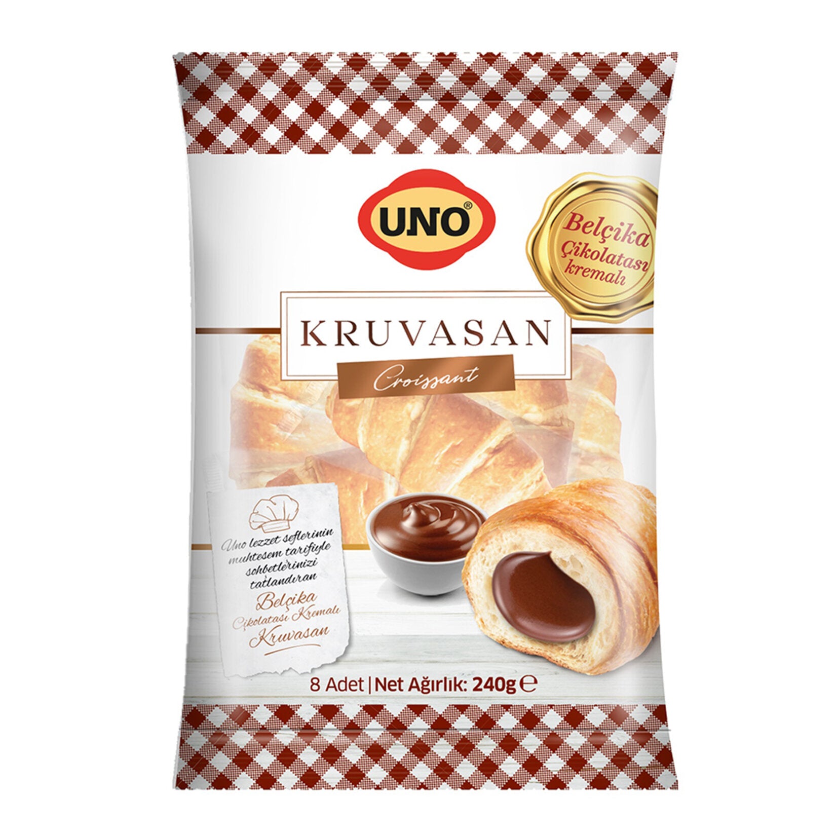 Enjoy bakery-style softness in every bite with Uno Chocolate Cream Croissant.