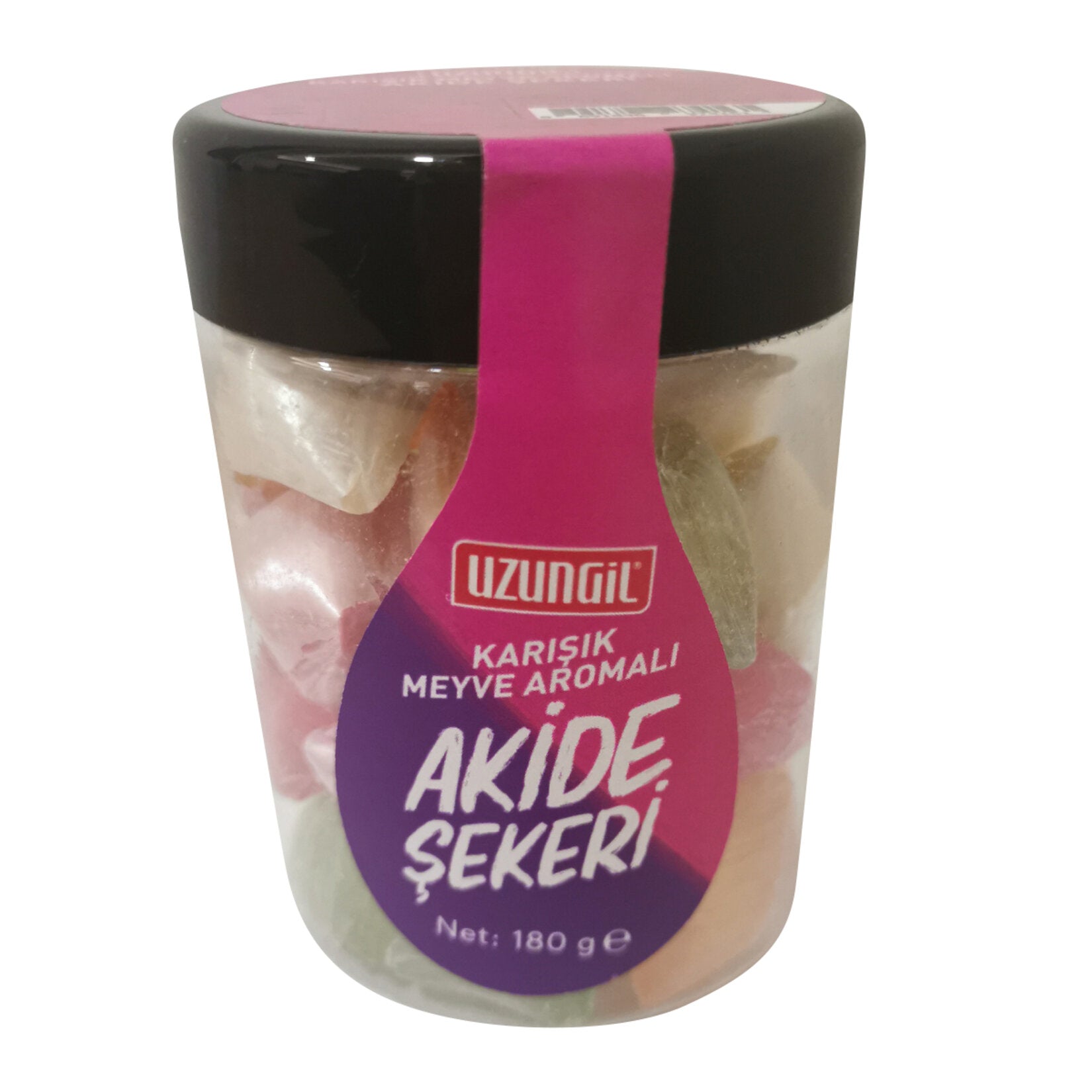 Discover the timeless taste of Uzungil Mixed Fruit Flavored Akide Candy, a traditional Turkish delight that brings together a vibrant blend of fruit flavors including orange, strawberry, bergamot, apricot, cinnamon, banana, and green apple.