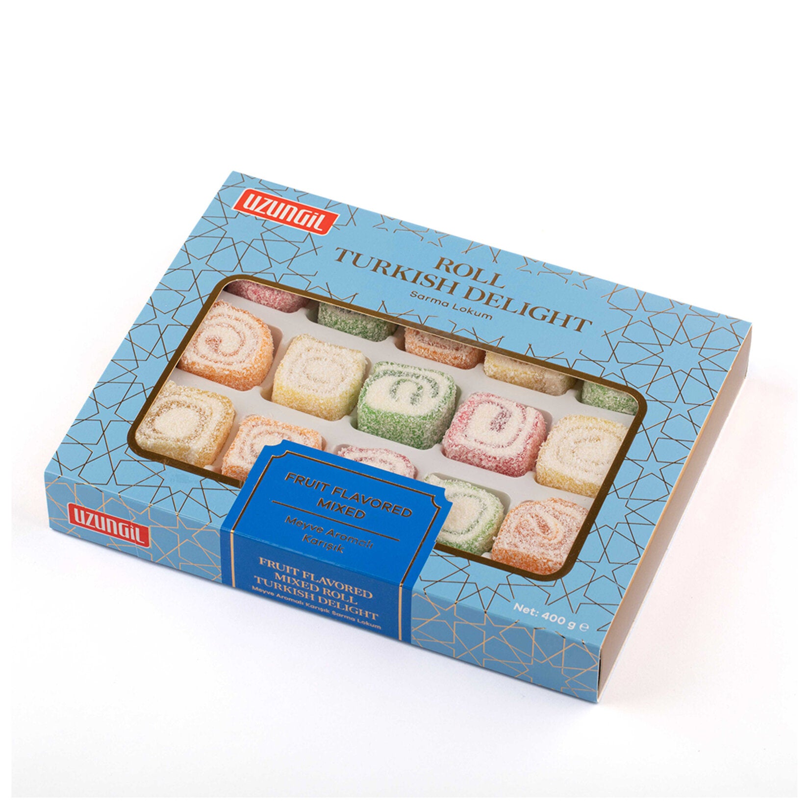 Discover the vibrant taste of Uzungil Mixed Fruit Flavored Turkish Delight Roll, a delightful treat that brings the rich confectionery tradition of Türkiye to your home.