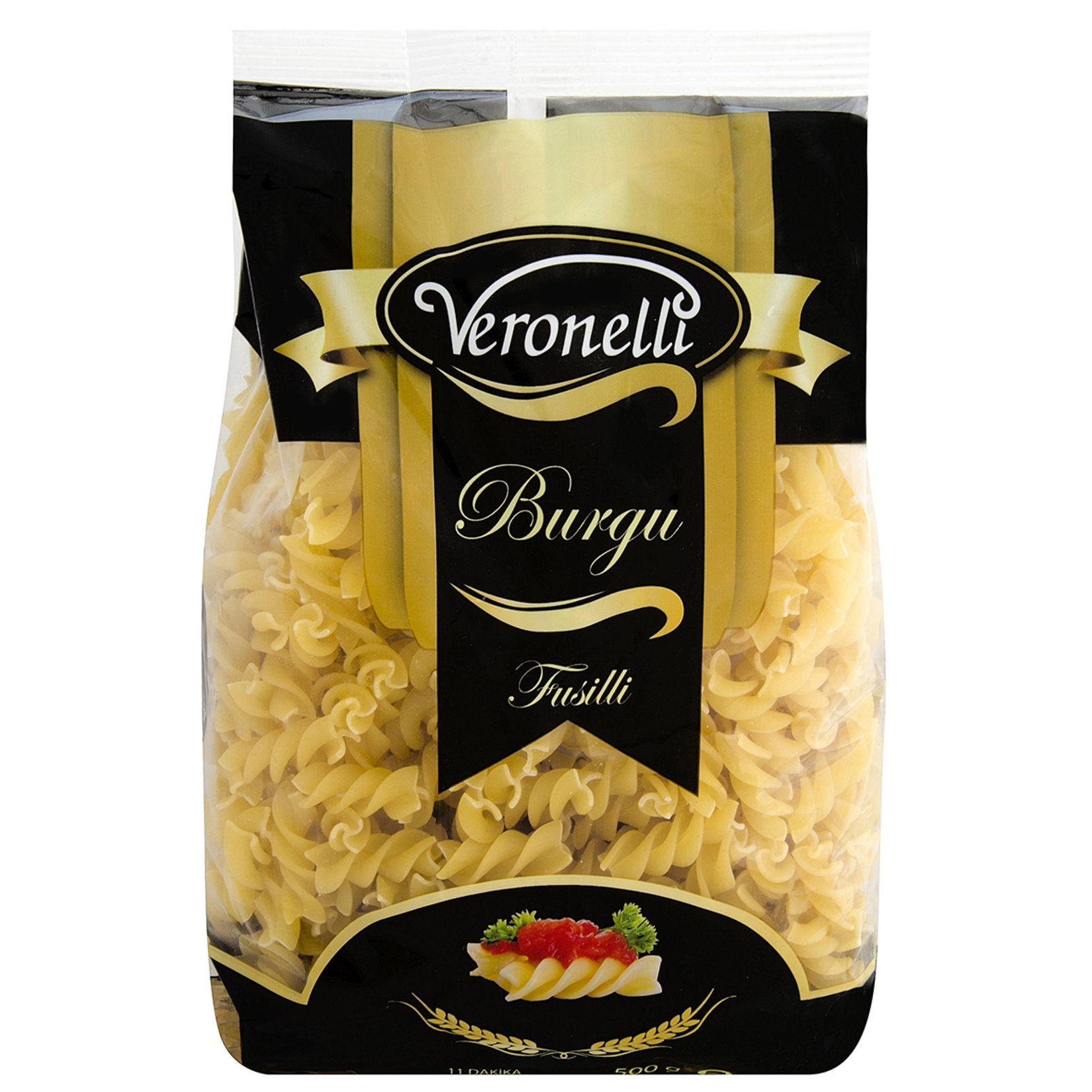 Veronelli Twisted Pasta is crafted from high-quality durum wheat semolina, delivering a firm texture and rich taste that holds sauces perfectly.