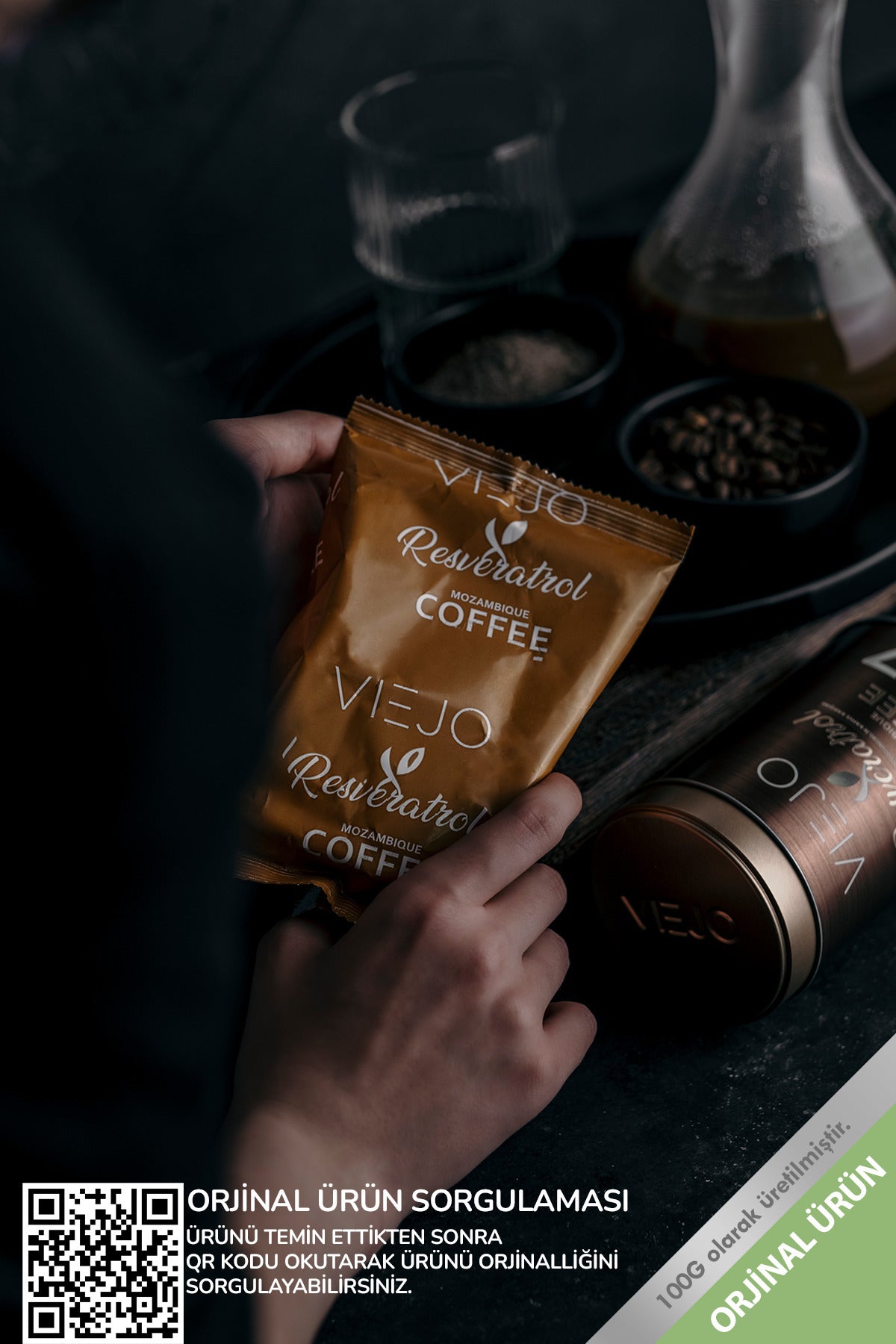 Experience the rich character of Viejo Resveratrol Mozambik Coffee, now available in a convenient 3-pack for daily enjoyment.