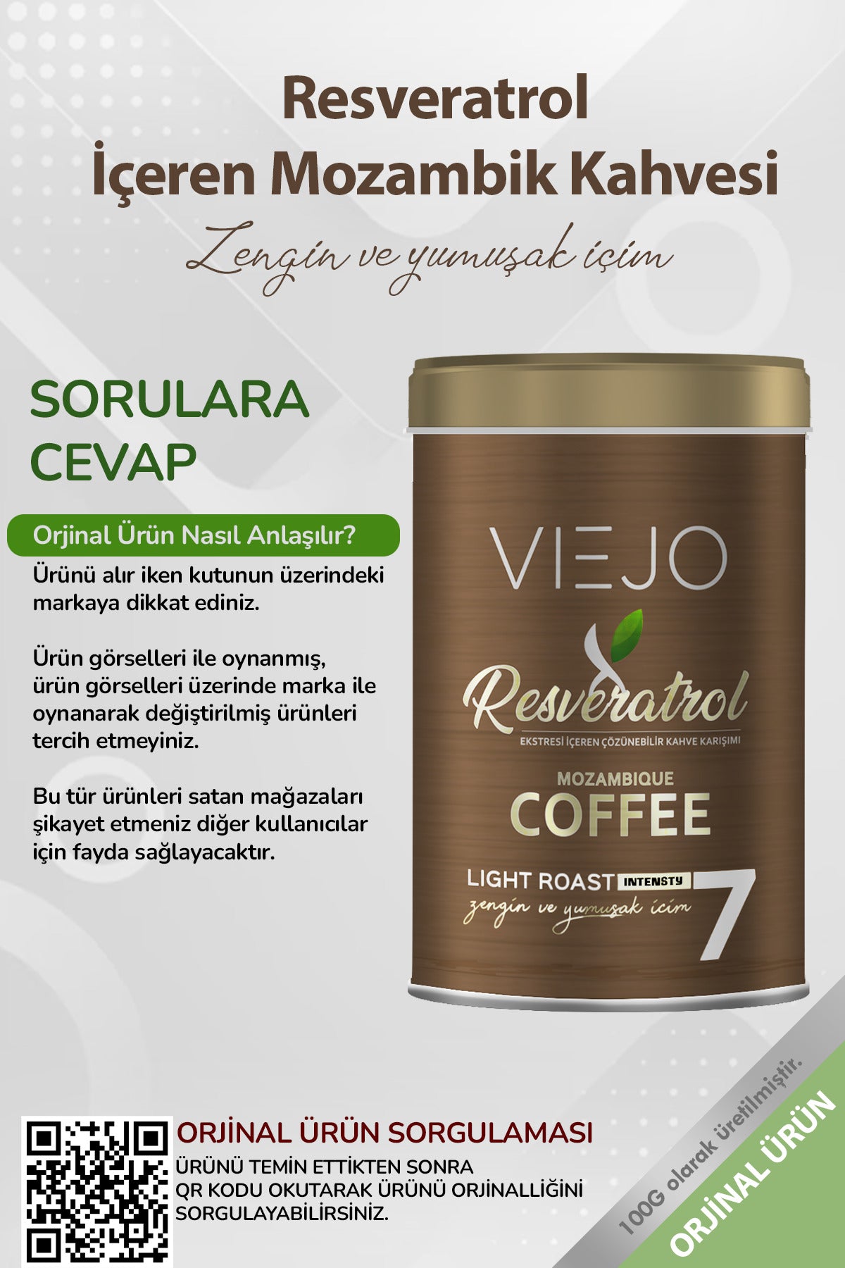 Experience the rich character of Viejo Resveratrol Mozambik Coffee, now available in a convenient 3-pack for daily enjoyment.
