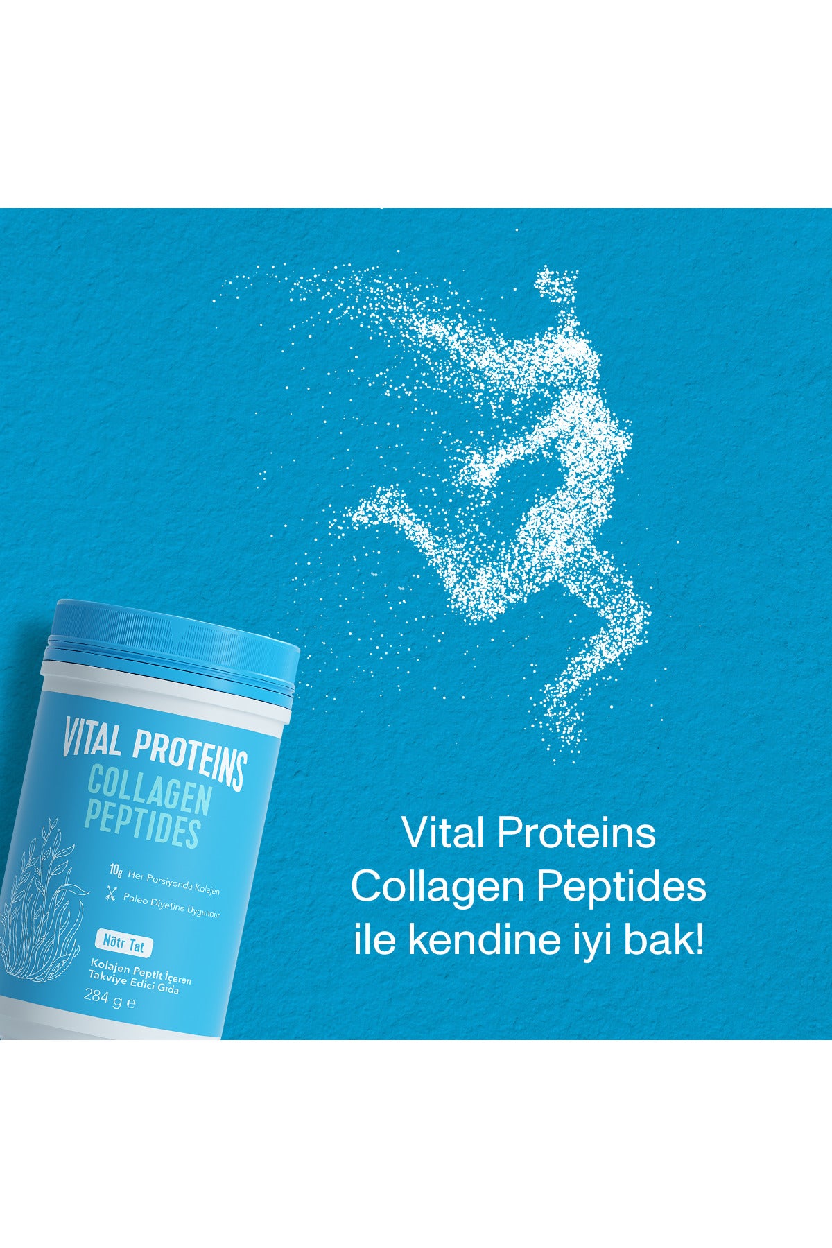 Vital Proteins Collagen Peptides Powder 284 g is a single-ingredient collagen supplement made with hydrolyzed bovine collagen peptides (Type I).
