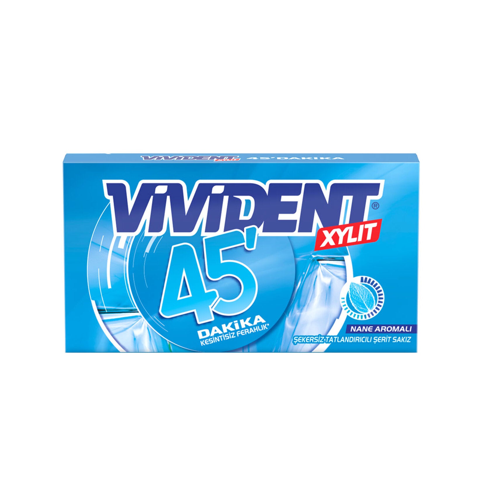 Vivident 45 Dk Wallet Mint Gum delivers a refreshing burst of mint flavor that lasts up to 45 minutes.