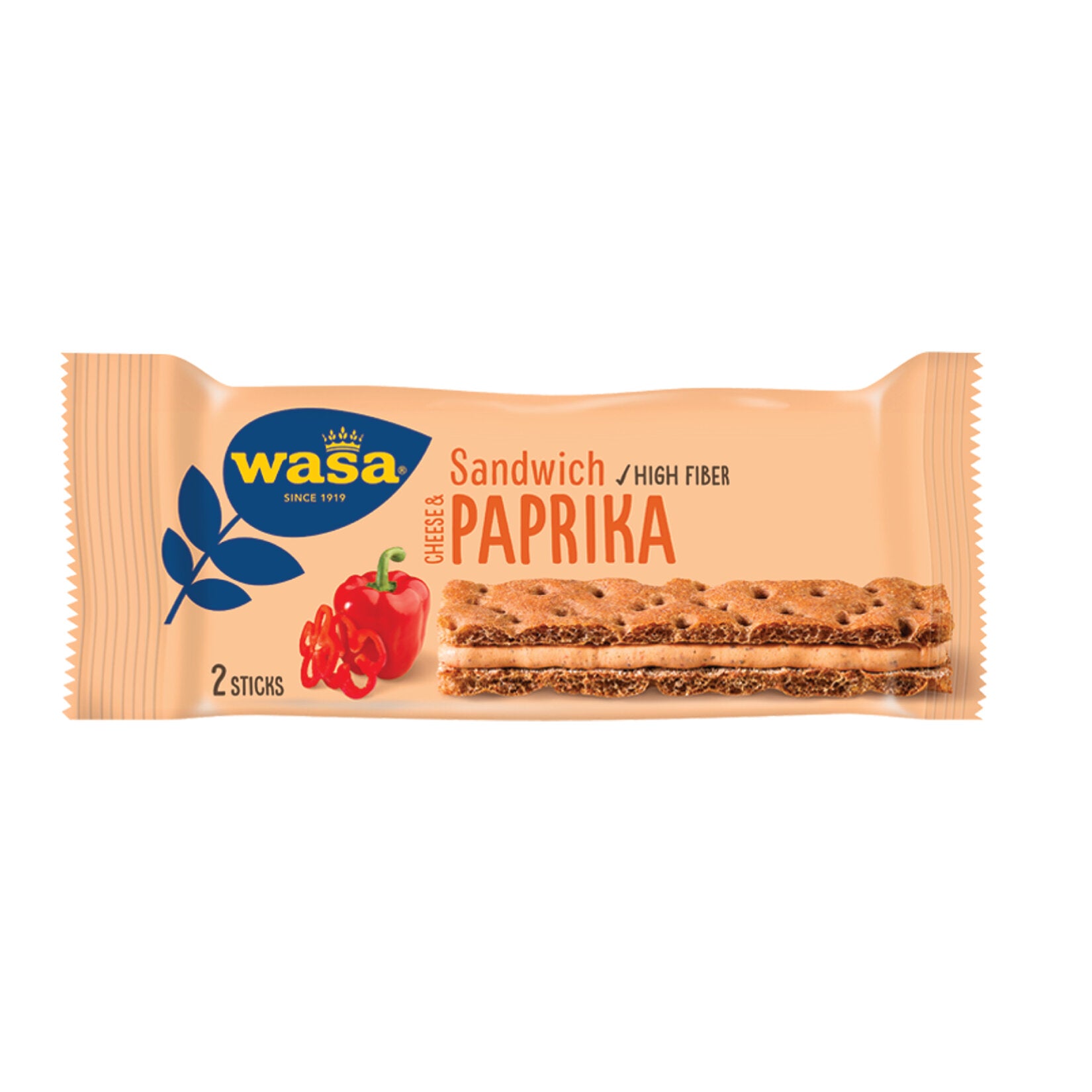 Discover the bold and savory taste of the Wasa Paprika and Cream Cheese Sandwich.