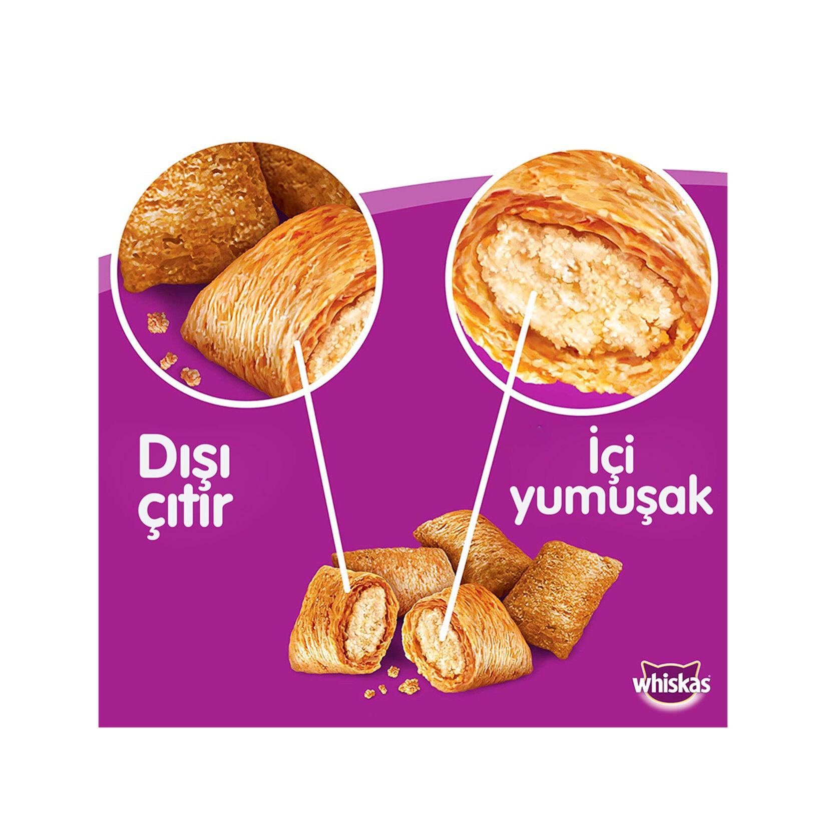 Whiskas Beef Dry Cat Food 1.4 kg is a complete and balanced dry food formulated for adult cats.