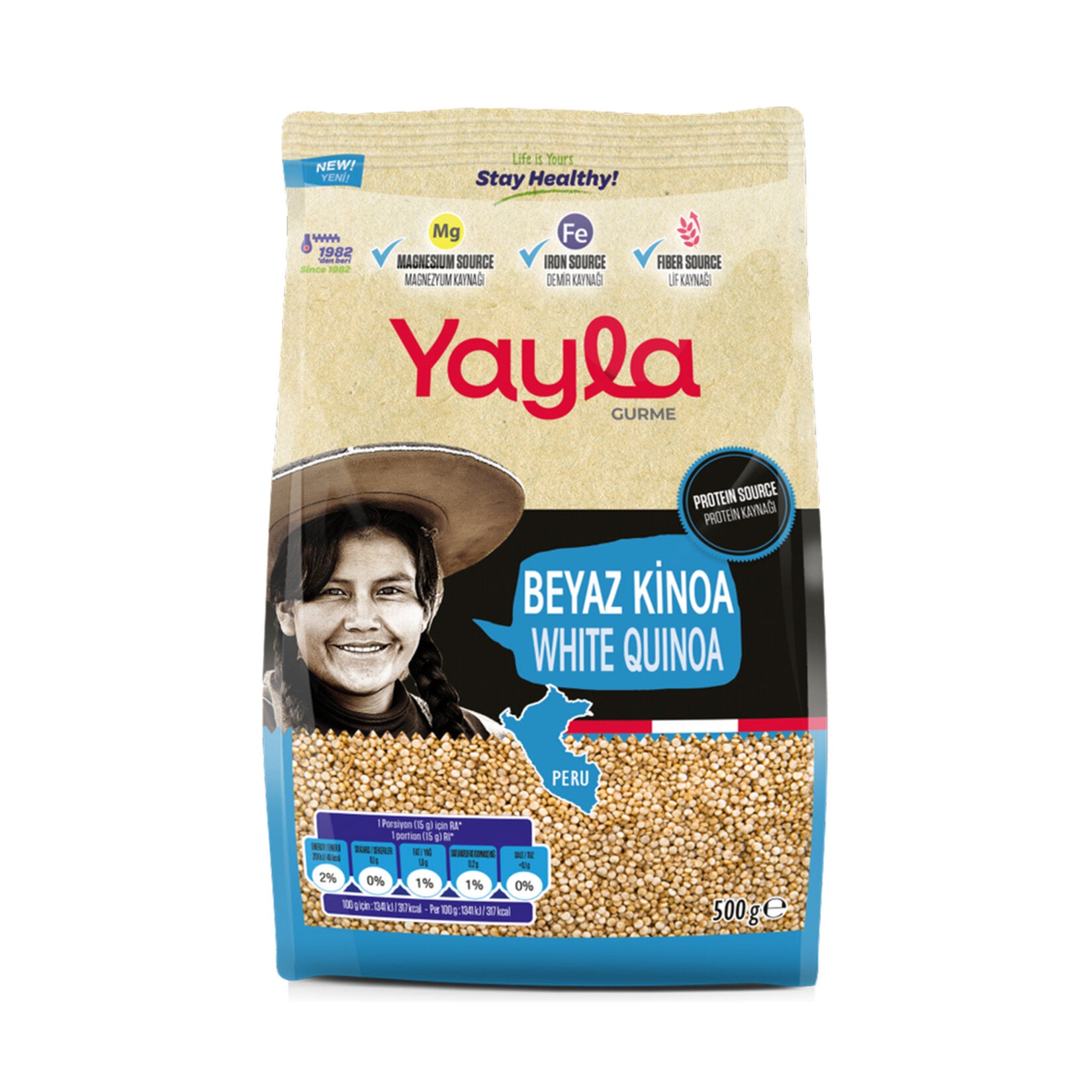Yayla Gurme White Quinoa brings the nutritional power of superfoods straight from Türkiye to your kitchen.