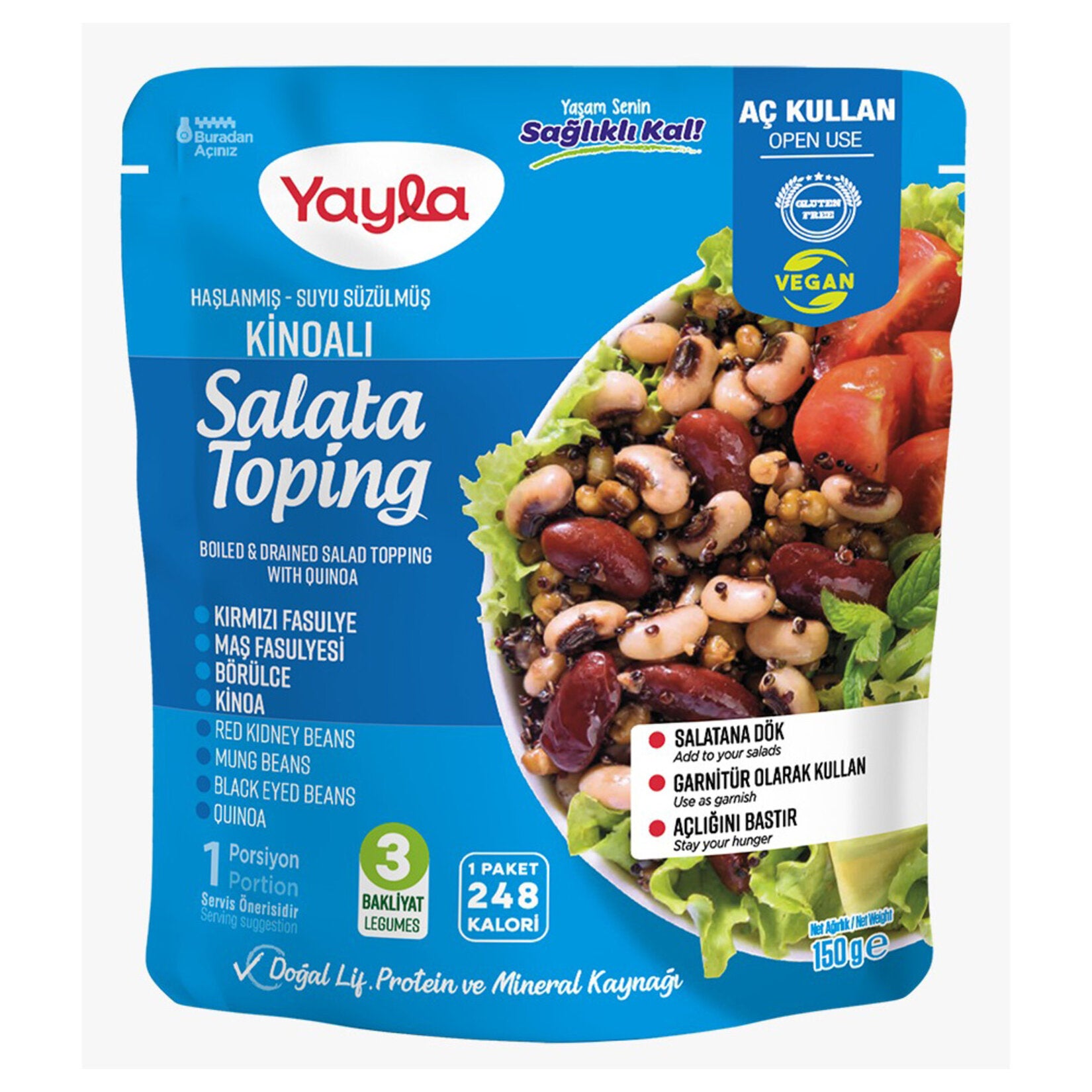 Add bold Mediterranean flavor to your meals with Yayla Quinoa Salad Topping.