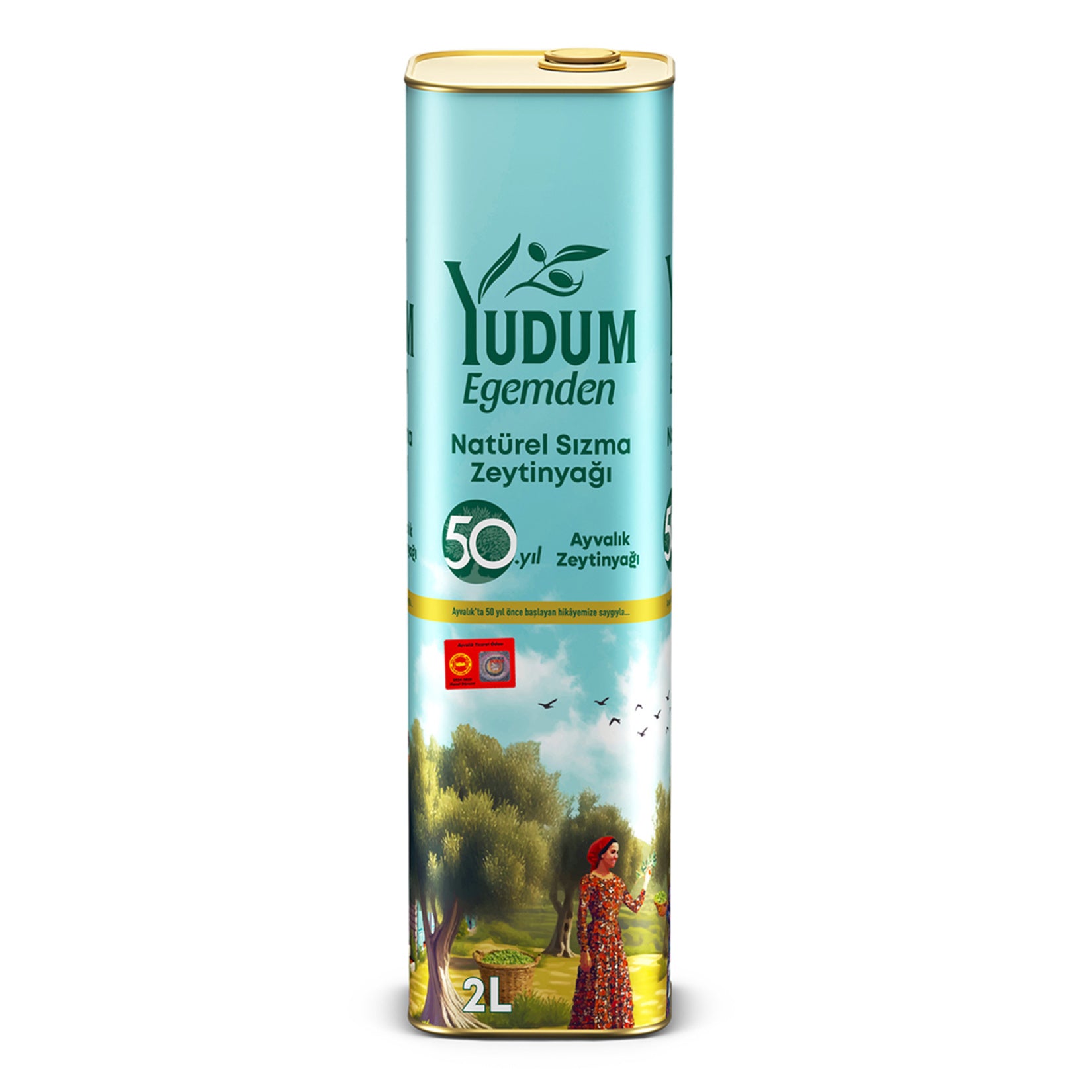 Celebrate 50 years of premium quality with Yudum Egemden Extra Virgin Olive Oil, crafted from the finest Ayvalık olives of Türkiye’s Aegean region.