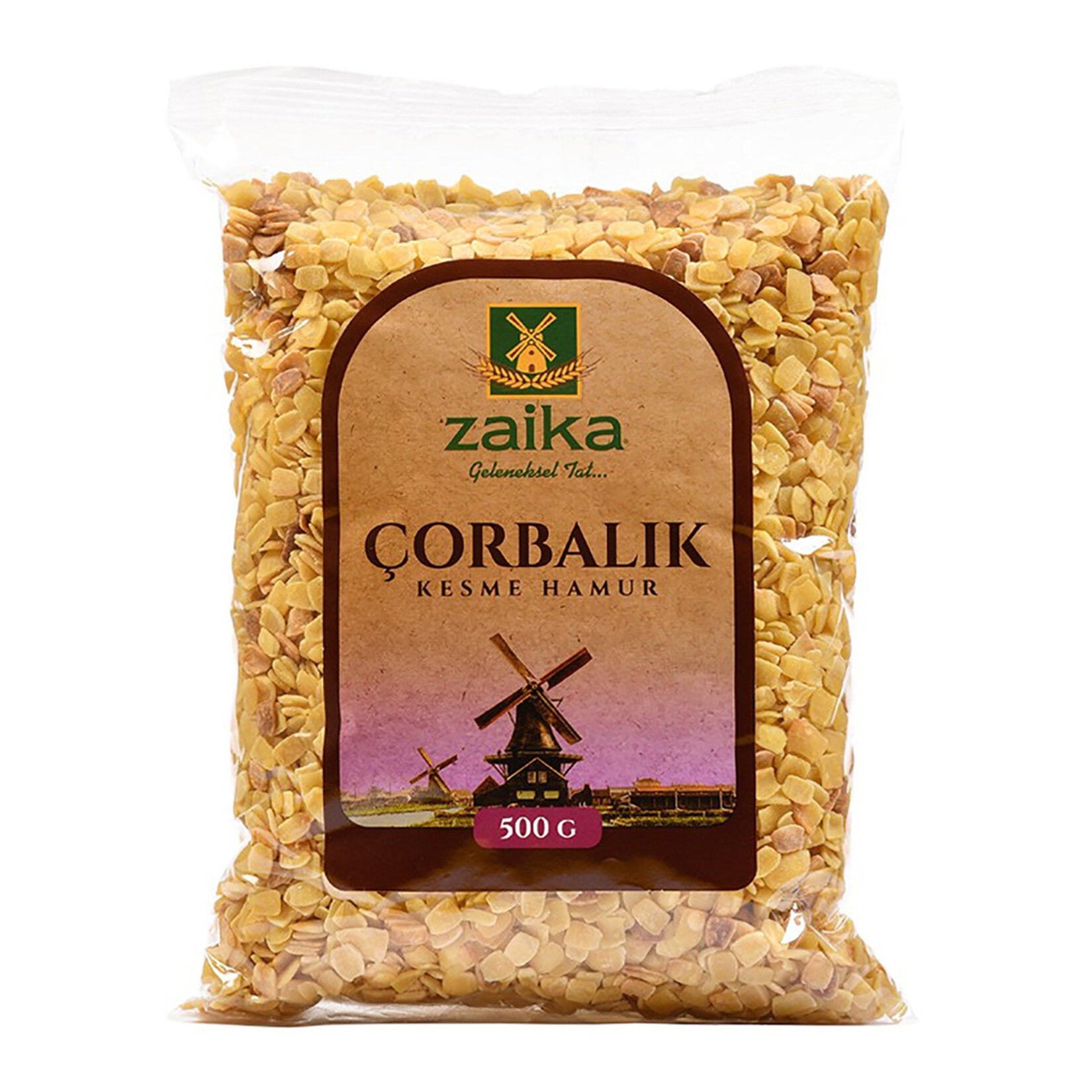 Zaika Corbalik Kesme Pasta is a traditional Turkish soup noodle made from high-quality yellow durum wheat flour.